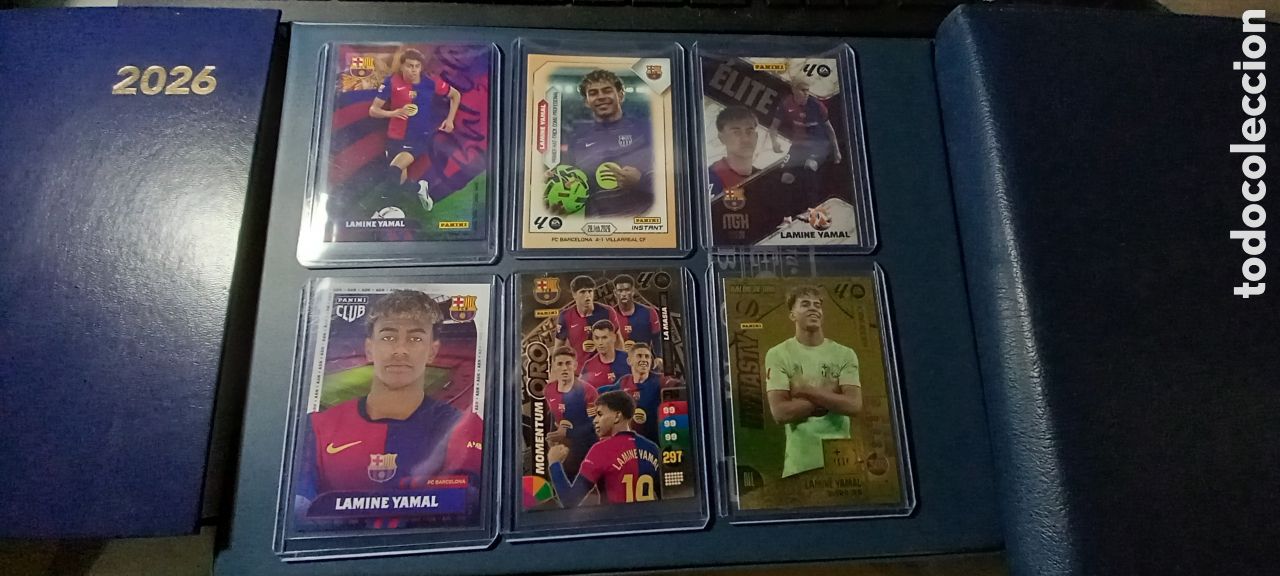 Cromos de Futebol: Lote 6 cromos LAMINE YAMAL PANINI