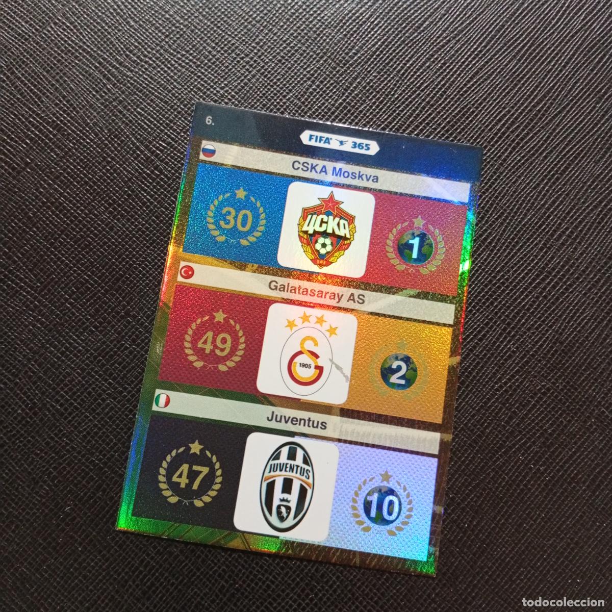 Cromos de F&uacute;tbol: 6 CSKA GALATASARAY JUVENTUS BORUSSIA ADRENALYN 2015 2016 FIFA 365 CROMO FUTBOL 15 16 - A134 PG2