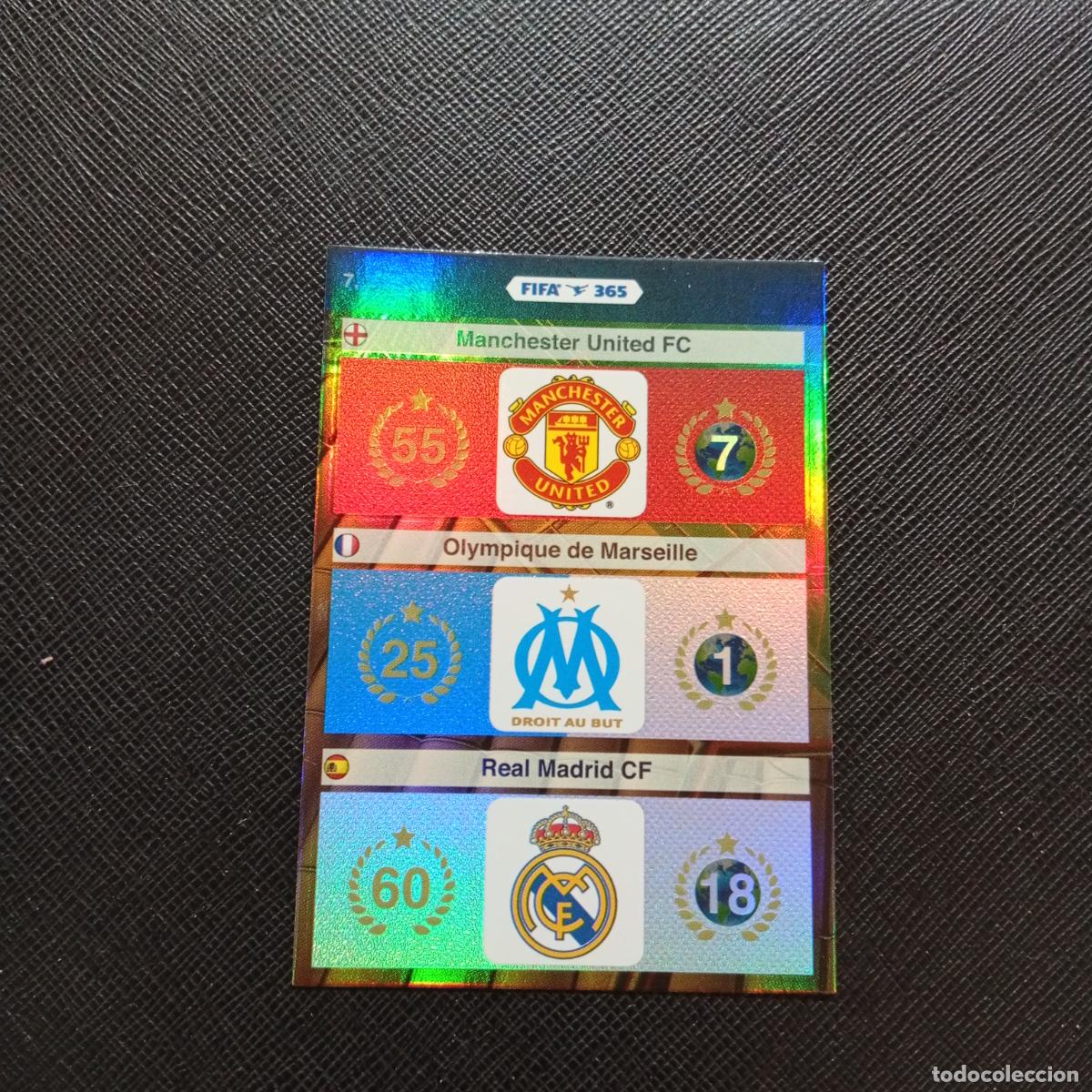 Cromos de F&uacute;tbol: 7 MANCHESTER UNITED REAL MADRID ESCUDO ADRENALYN 2015 2016 FIFA 365 CROMO FUTBOL 15 16 - A134 PG4