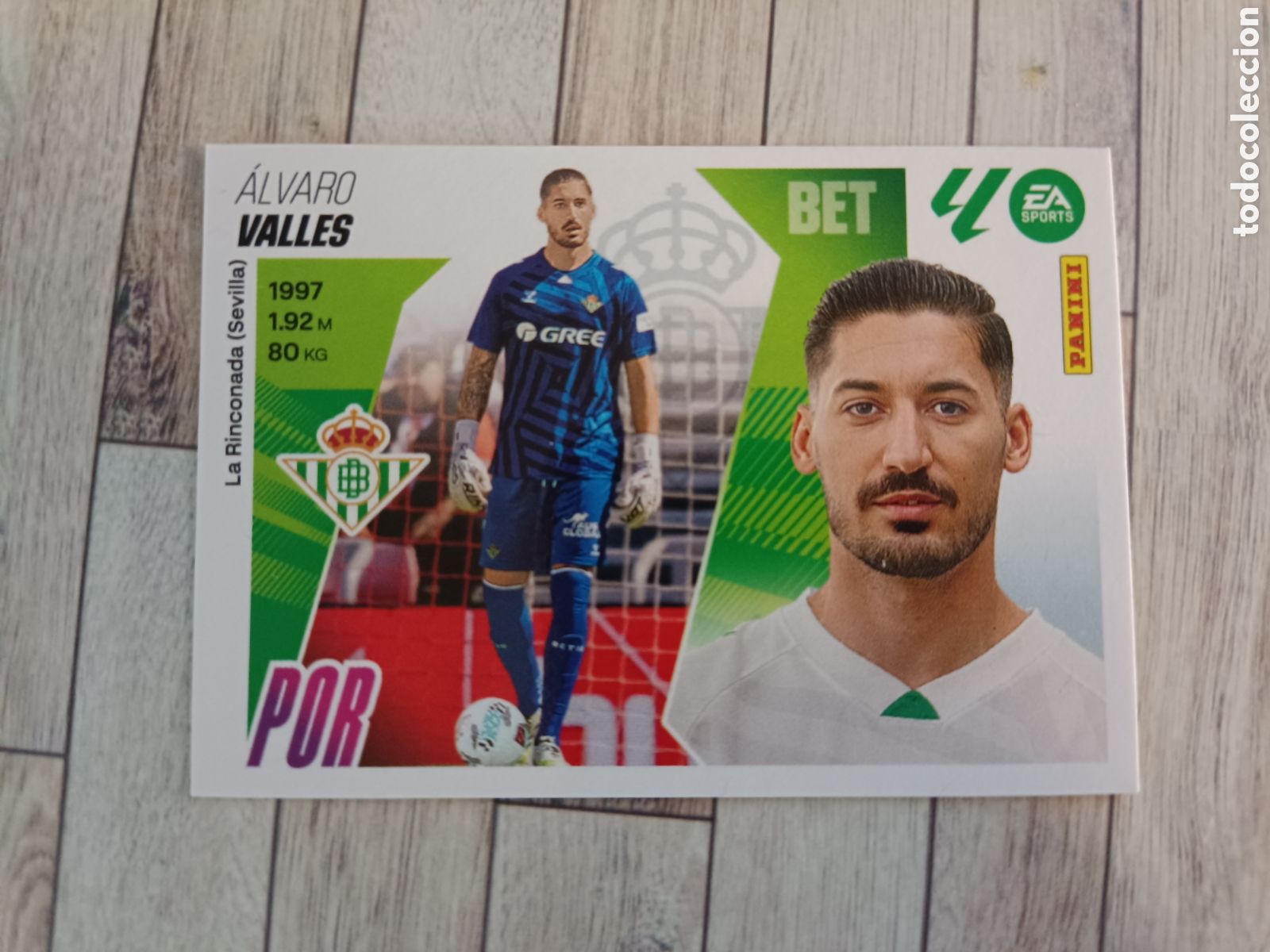 Cromos de F&uacute;tbol: 21 ALVARO VALLES REAL BETIS ULTIMOS FICHAJES LIGA ESTE 2025 2026 PANINI 25 26 SIN PEGAR