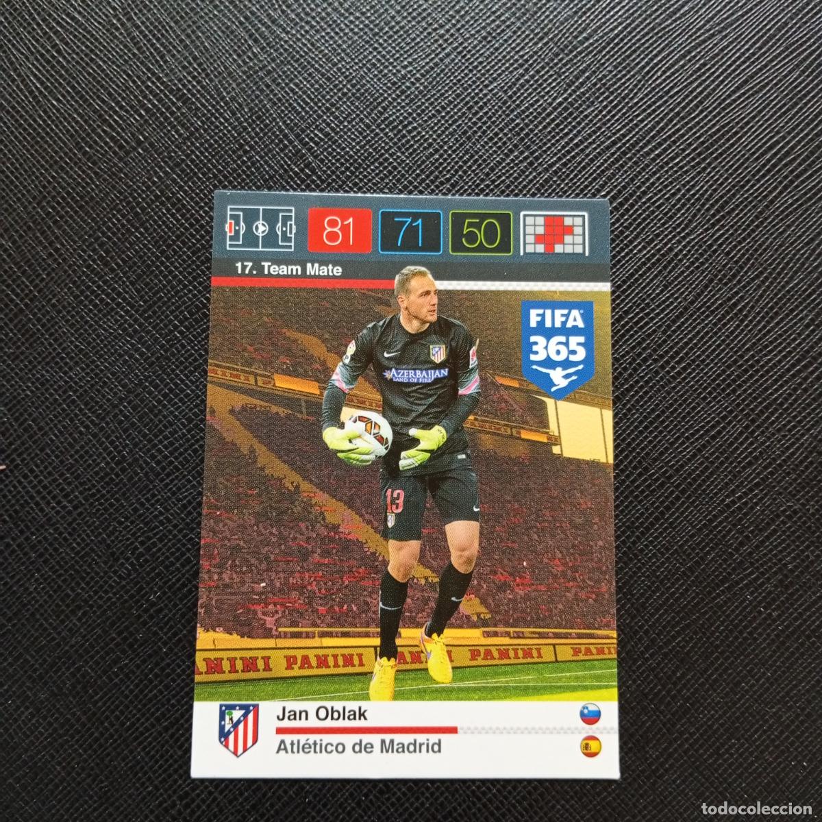 Cromos de F&uacute;tbol: 17 OBLAK AT MADRID ADRENALYN 2015 2016 FIFA 365 CROMO FUTBOL 15 16 - A134 PG9