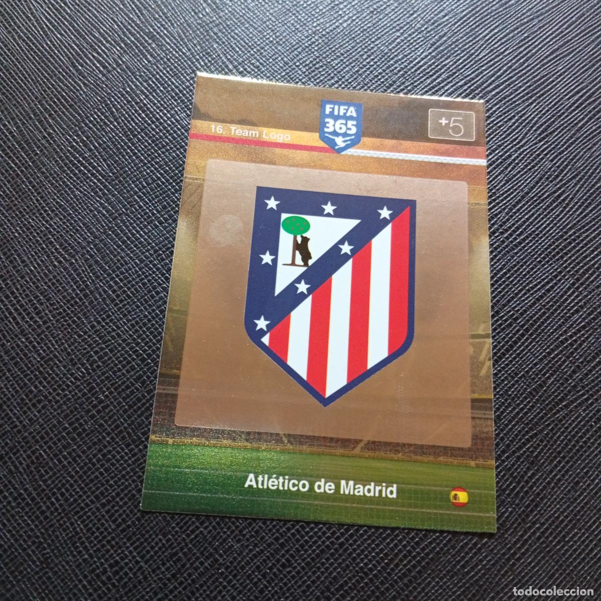 Cromos de Futebol: 16 ESCUDO AT MADRID ADRENALYN 2015 2016 FIFA 365 CROMO FUTBOL 15 16 - A134 PG9
