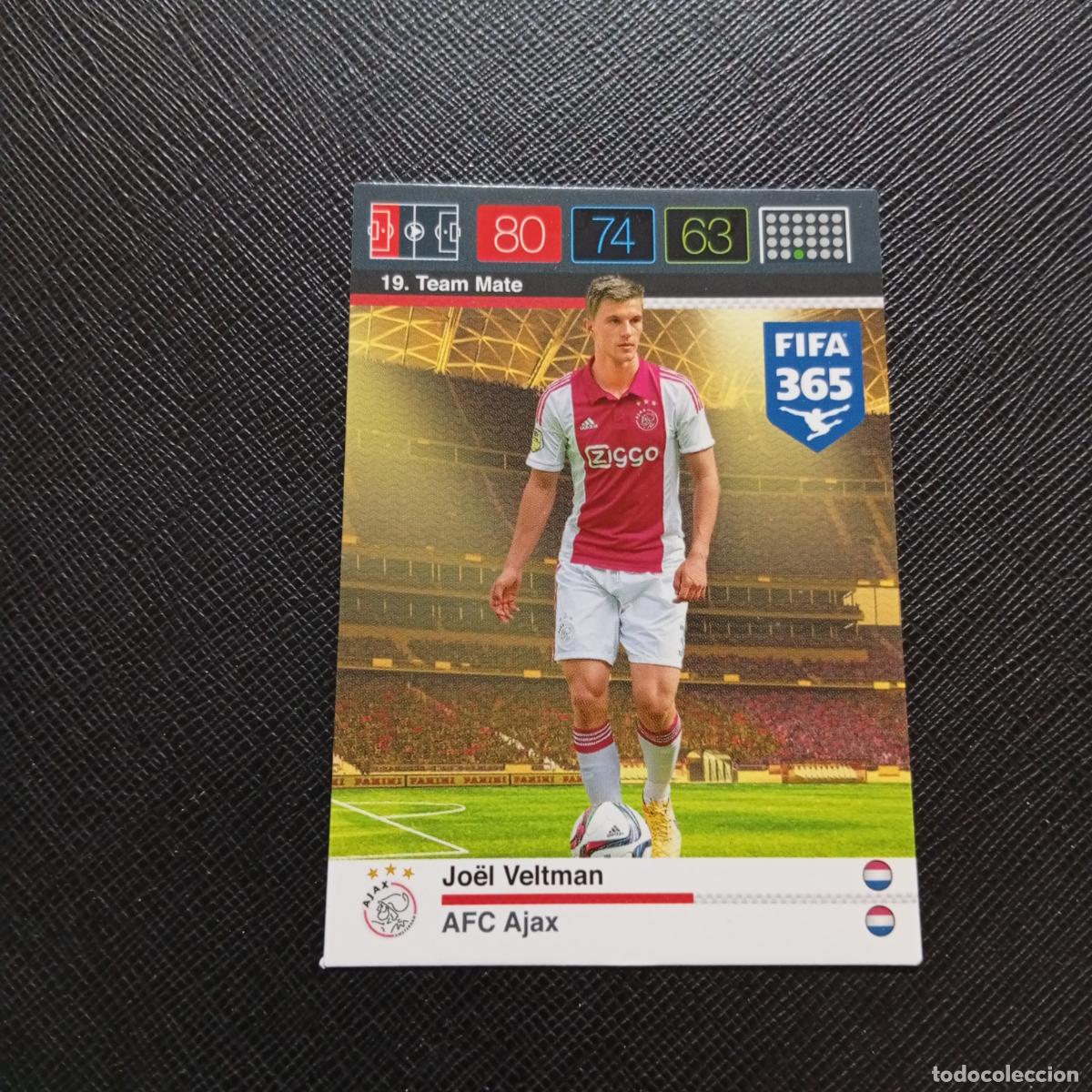 Cromos de F&uacute;tbol: 19 JOEL VELTMAN AJAX ADRENALYN 2015 2016 FIFA 365 CROMO FUTBOL 15 16 - A134 PG13