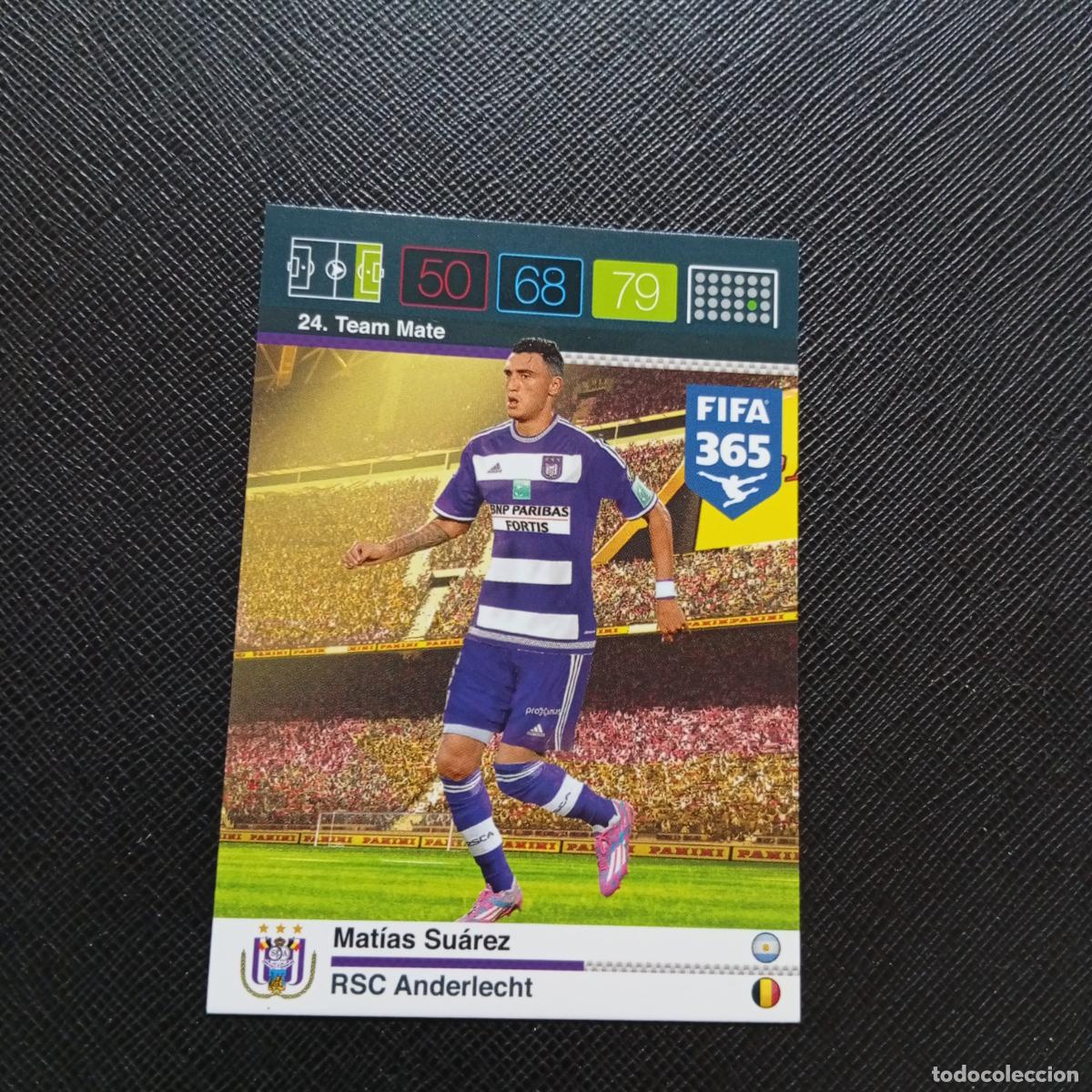 Figurine di Calcio: 24 MATIAS SUAREZ ANDERLECHT ADRENALYN 2015 2016 FIFA 365 CROMO FUTBOL 15 16 - A134 PG18