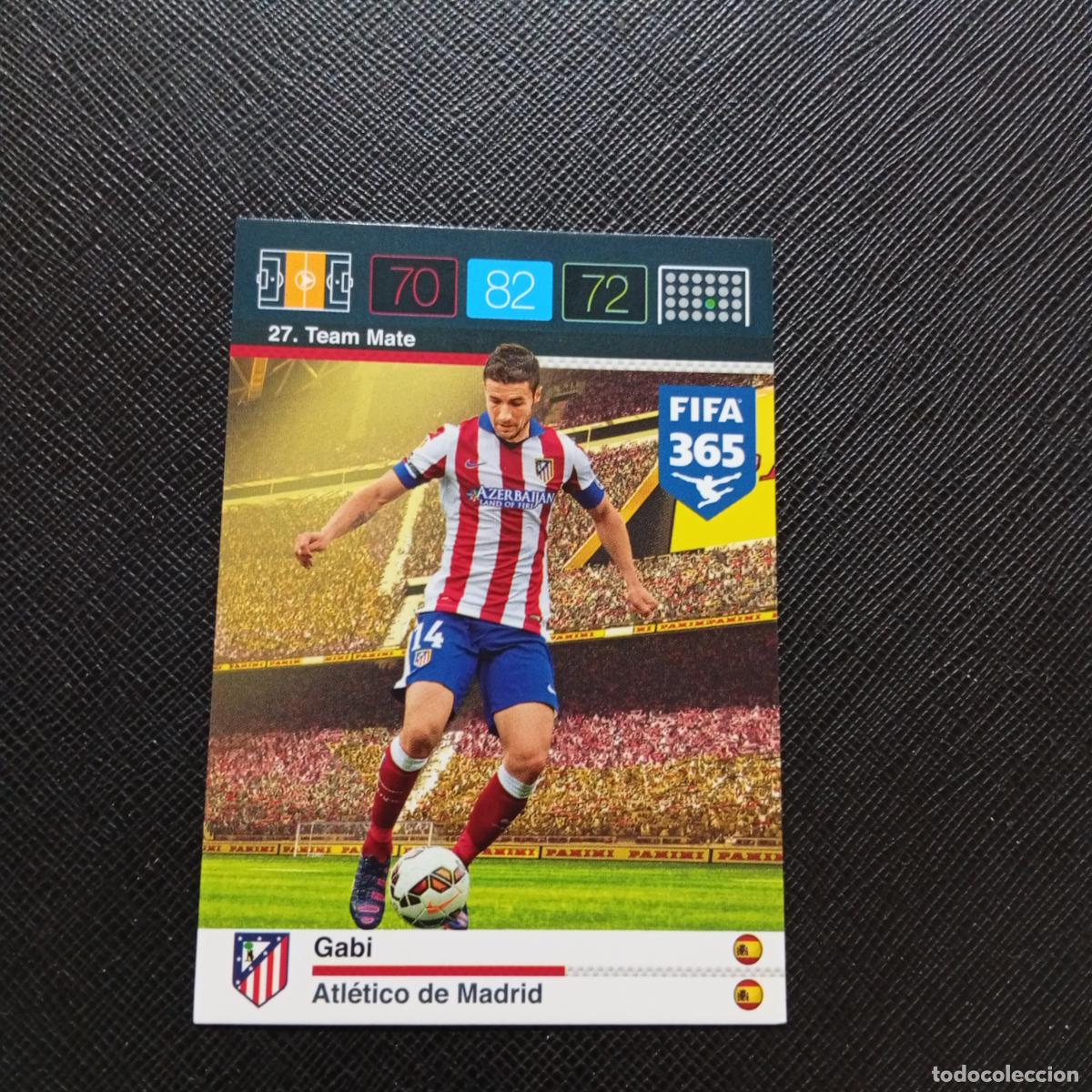Cromos de F&uacute;tbol: 27 GABI AT MADRID ADRENALYN 2015 2016 FIFA 365 CROMO FUTBOL 15 16 - A134 PG18