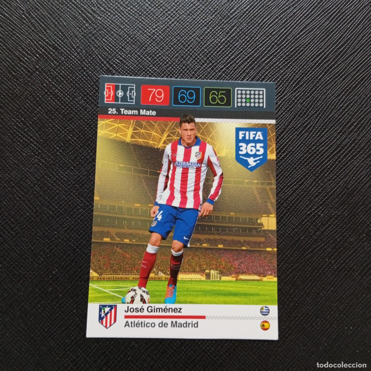 Cromos de F&uacute;tbol: 25 JOSE GIMENEZ AT MADRID ADRENALYN 2015 2016 FIFA 365 CROMO FUTBOL 15 16 - A134 PG19