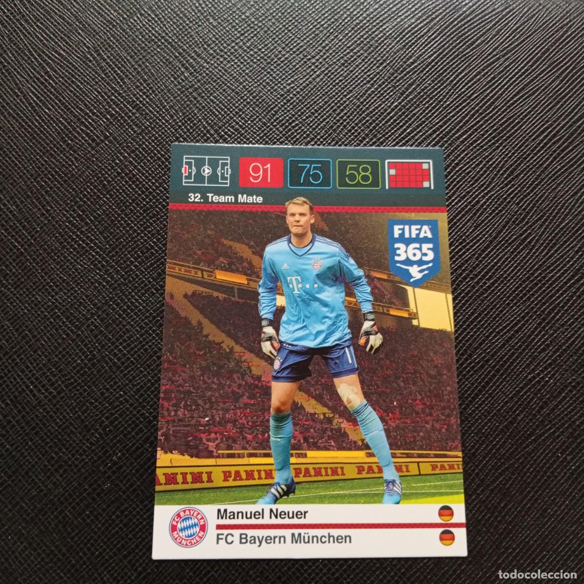 Fu&szlig;ball-Sticker: 32 NEUER BAYERN MUNICH ADRENALYN 2015 2016 FIFA 365 CROMO FUTBOL 15 16 - A134 PG23