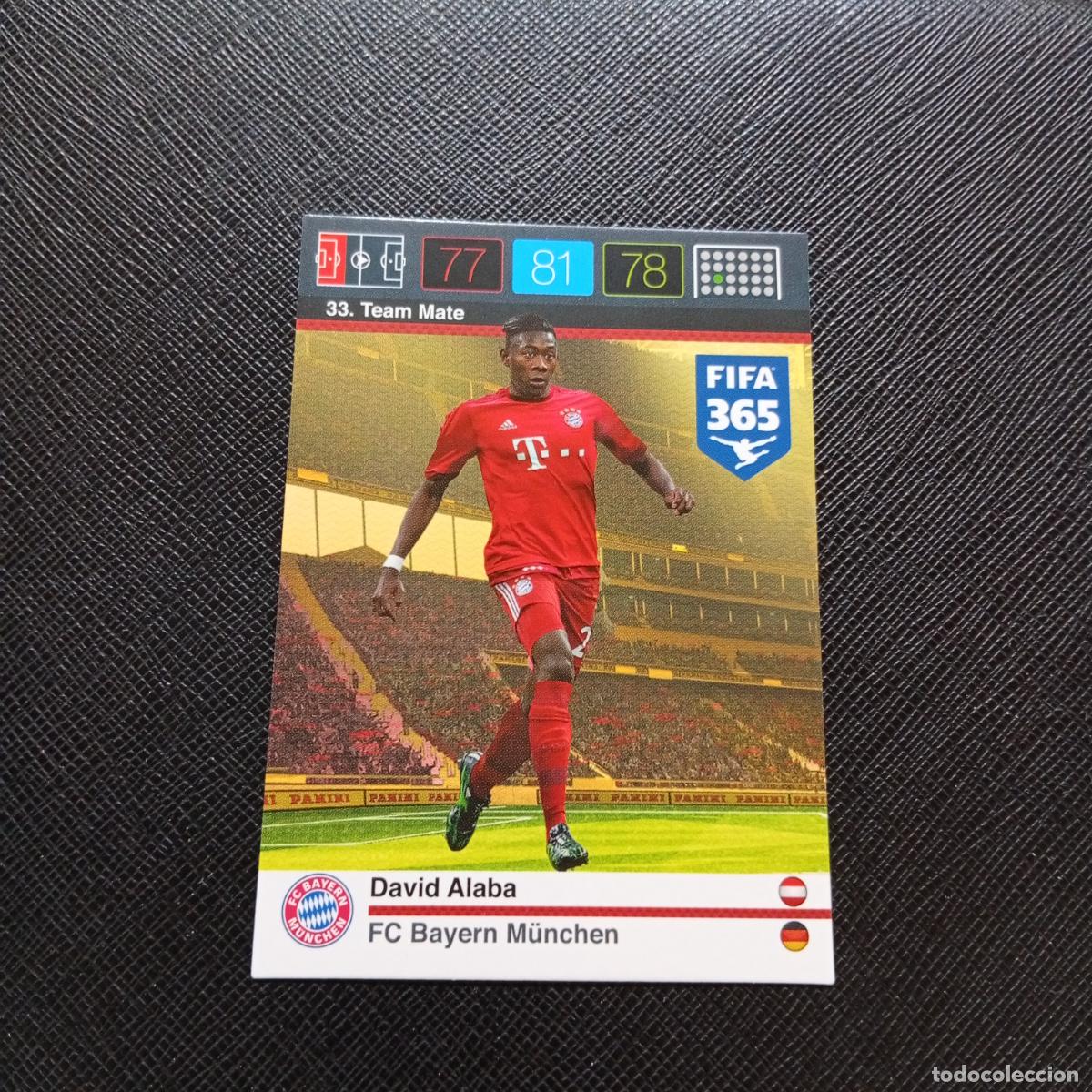 Fu&szlig;ball-Sticker: 33 DAVID ALABA BAYERN MUNICH ADRENALYN 2015 2016 FIFA 365 CROMO FUTBOL 15 16 - A134 PG23