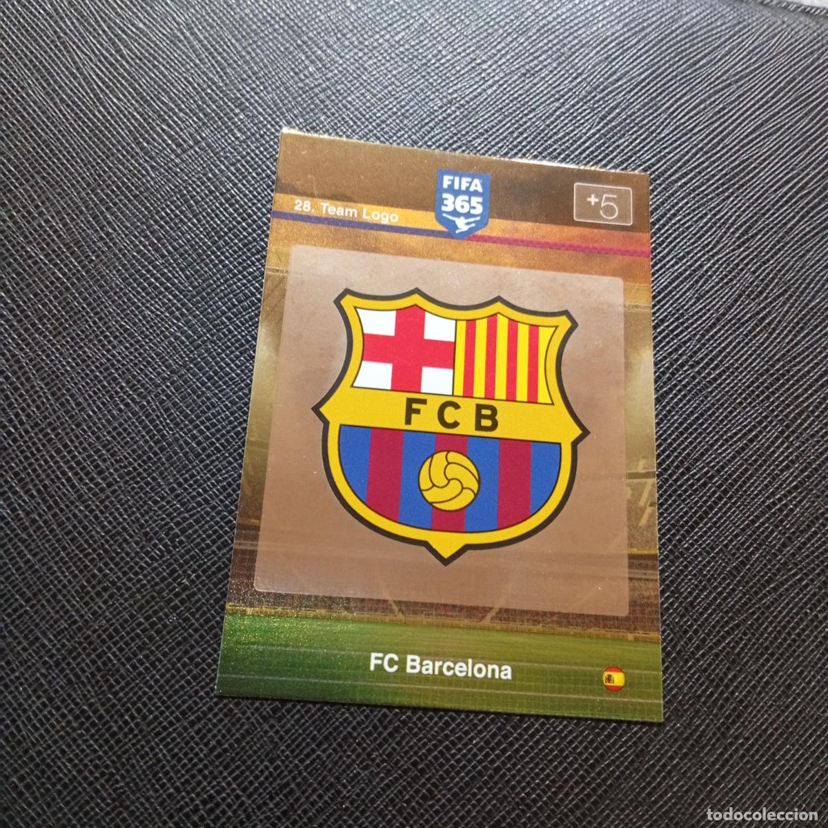 Fu&szlig;ball-Sticker: 28 ESCUDO BARCELONA ADRENALYN 2015 2016 FIFA 365 CROMO FUTBOL 15 16 - A134 PG24