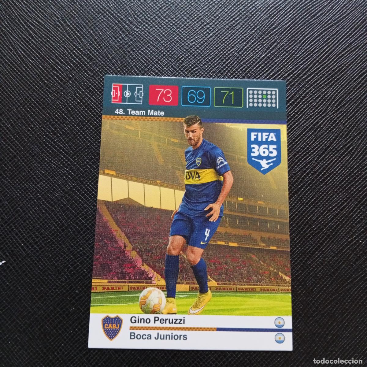 Cromos de F&uacute;tbol: 48 GINO PERUZZI BOCA JUNIORS ADRENALYN 2015 2016 FIFA 365 CROMO FUTBOL 15 16 - A134 PG28