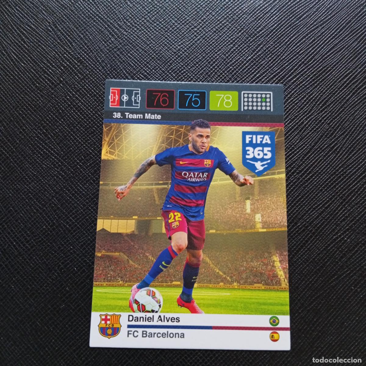 Cromos de F&uacute;tbol: 38 DANIEL ALVES BARCELONA ADRENALYN 2015 2016 FIFA 365 CROMO FUTBOL 15 16 - A134 PG31