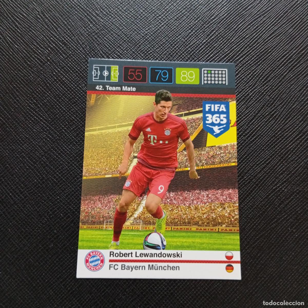Cromos de F&uacute;tbol: 42 LEWANDOWSKI BAYERN MUNICH ADRENALYN 2015 2016 FIFA 365 CROMO FUTBOL 15 16 - A134 PG32
