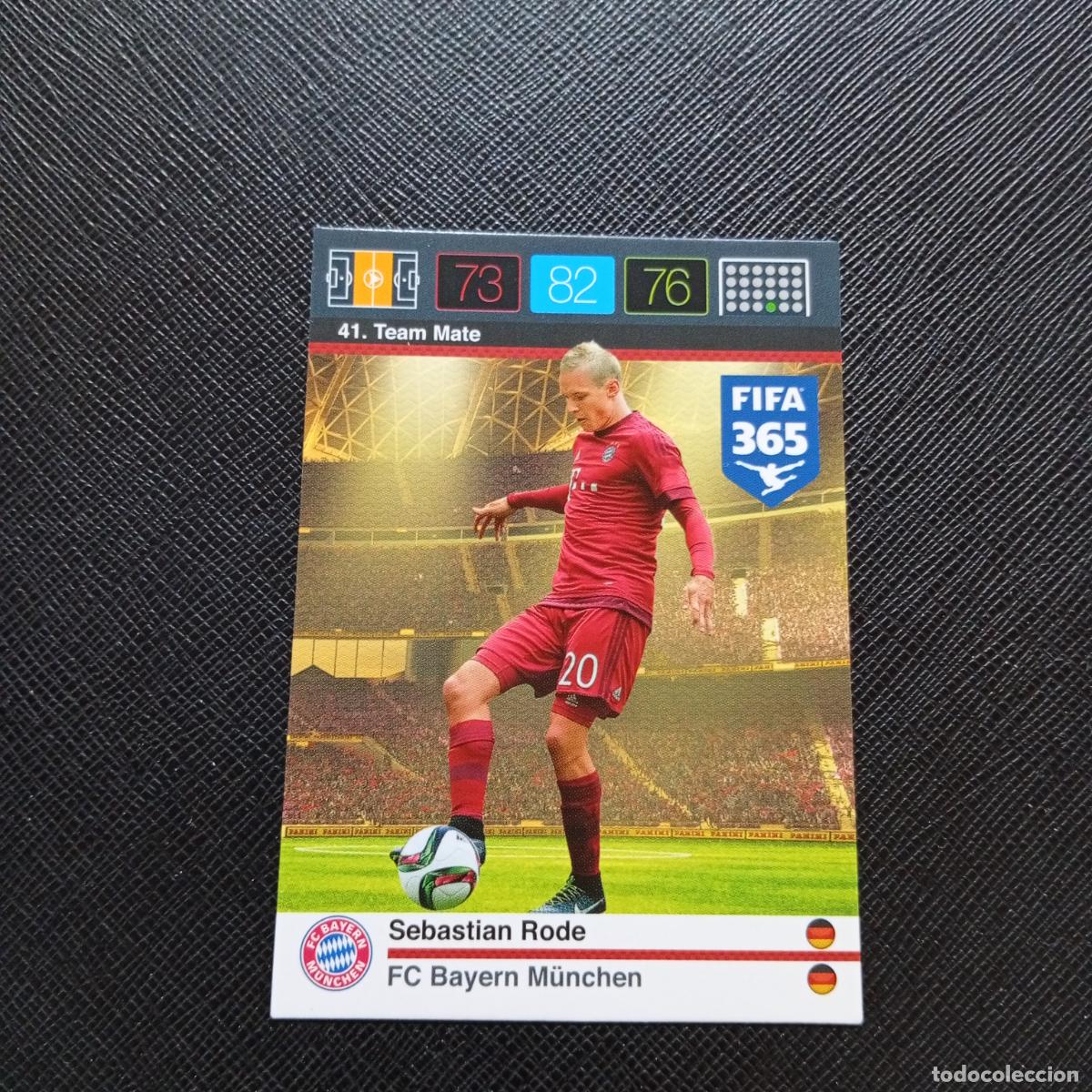 Cromos de F&uacute;tbol: 41 SEBASTIAN RODE BAYERN MUNICH ADRENALYN 2015 2016 FIFA 365 CROMO FUTBOL 15 16 - A134 PG34