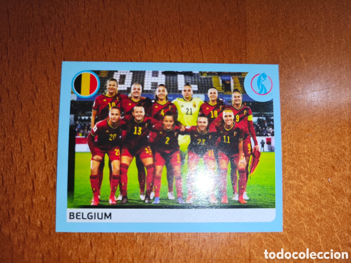 Cromos de F&uacute;tbol: Alineaci&oacute;n B&eacute;lgica n&deg;29 Uefa Women's Euro 2022