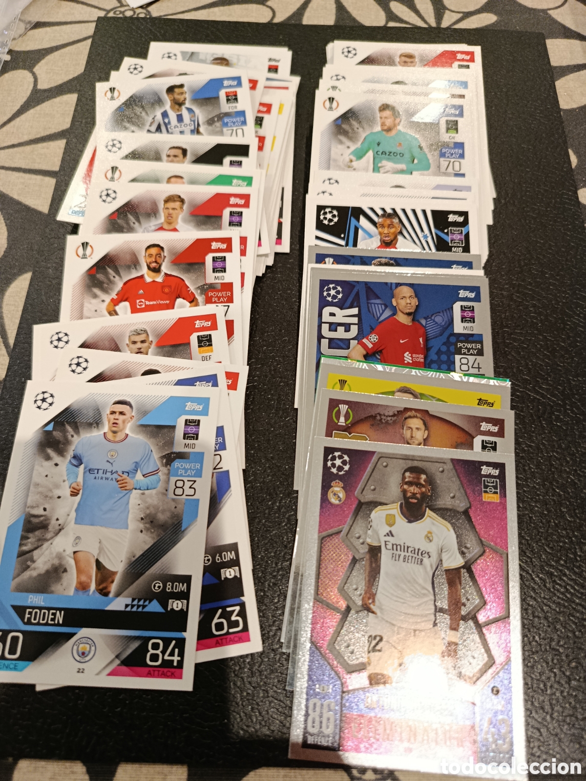 Cromos de F&uacute;tbol: Lote 60 cromos MATCH ATTAX TOPPS 22/23 UEFA CHAMPIONS EURO LEAGUE