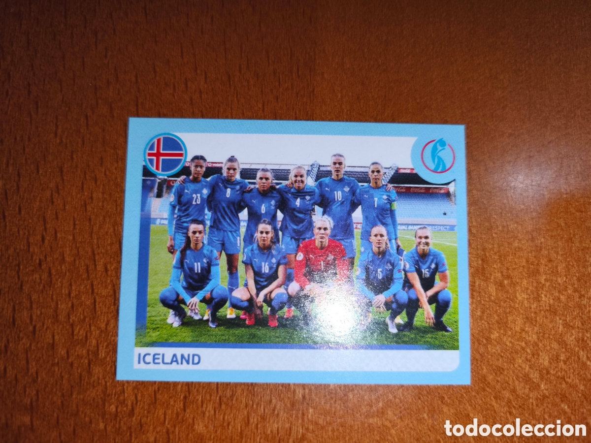 Cromos de F&uacute;tbol: Alineaci&oacute;n Islandia n&deg;30 Uefa Women's Euro 2022