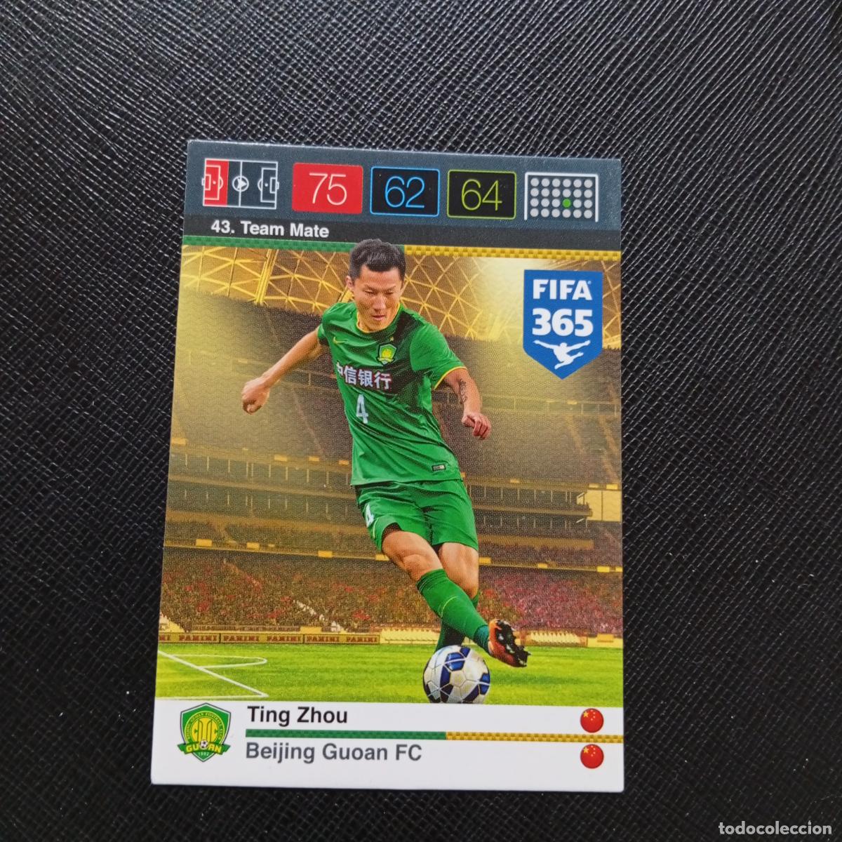 Cromos de F&uacute;tbol: 43 TING ZHOU BEIJING GUOAN ADRENALYN 2015 2016 FIFA 365 CROMO FUTBOL 15 16 - A134 PG39