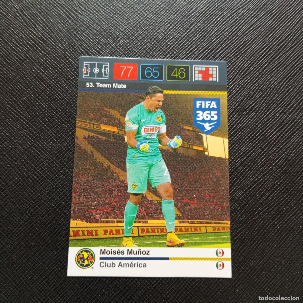 Cromos de F&uacute;tbol: 53 MOISES MU&Ntilde;OZ CLUB AMERICA ADRENALYN 2015 2016 FIFA 365 CROMO FUTBOL 15 16 - A134 PG44