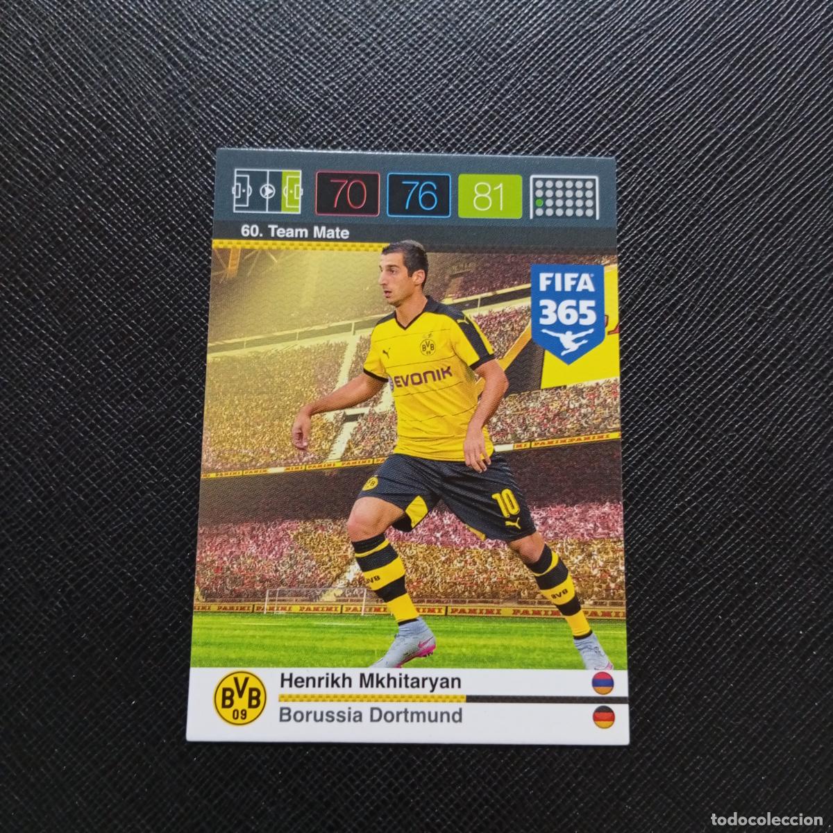 Cromos de F&uacute;tbol: 60 MKHITARYAN BORUSSIA DORTMUND ADRENALYN 2015 2016 FIFA 365 CROMO FUTBOL 15 16 - A134 PG46
