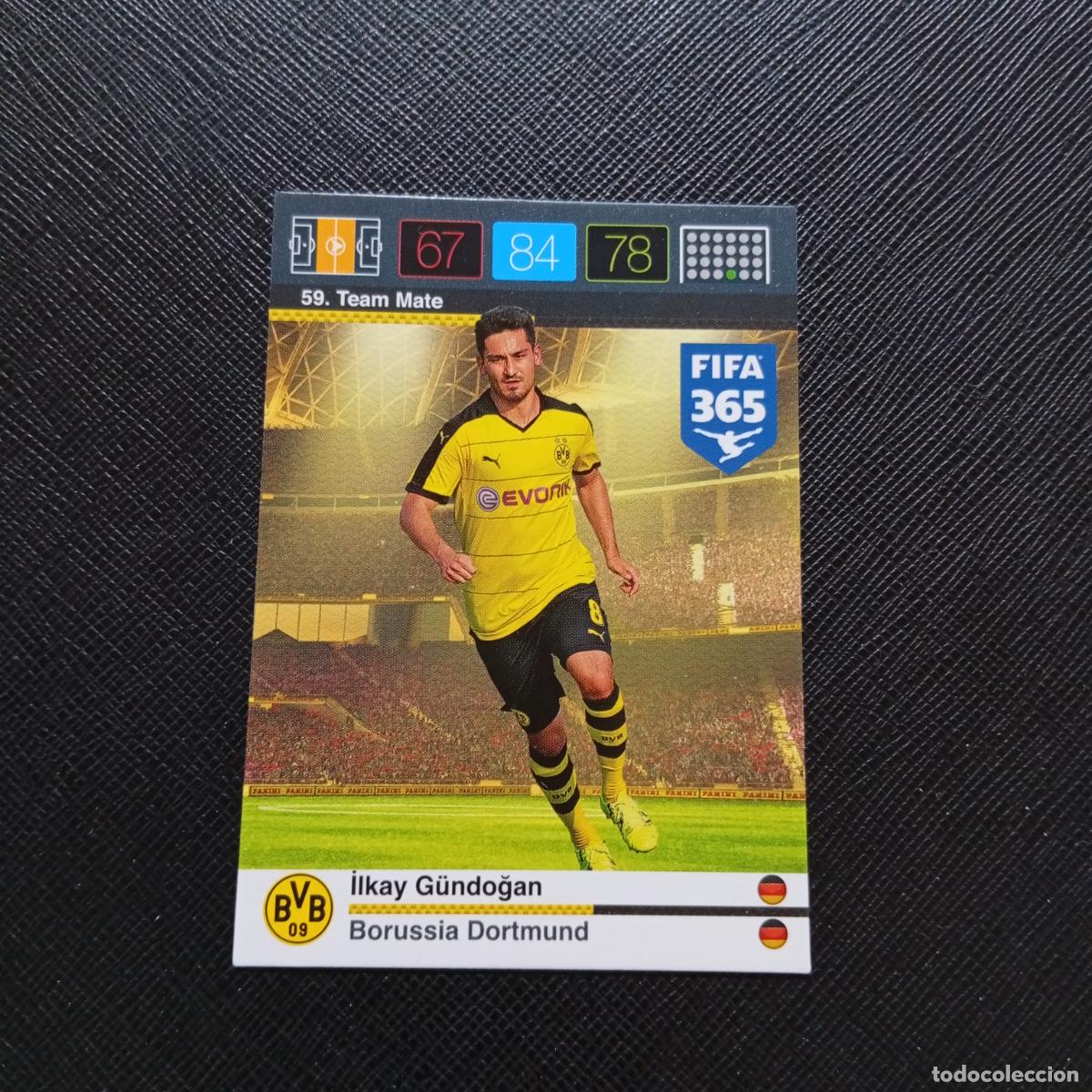 Cromos de F&uacute;tbol: 59 ILKAY GUNDOGAN BORUSSIA DORTMUND ADRENALYN 2015 2016 FIFA 365 CROMO FUTBOL 15 16 - A134 PG47