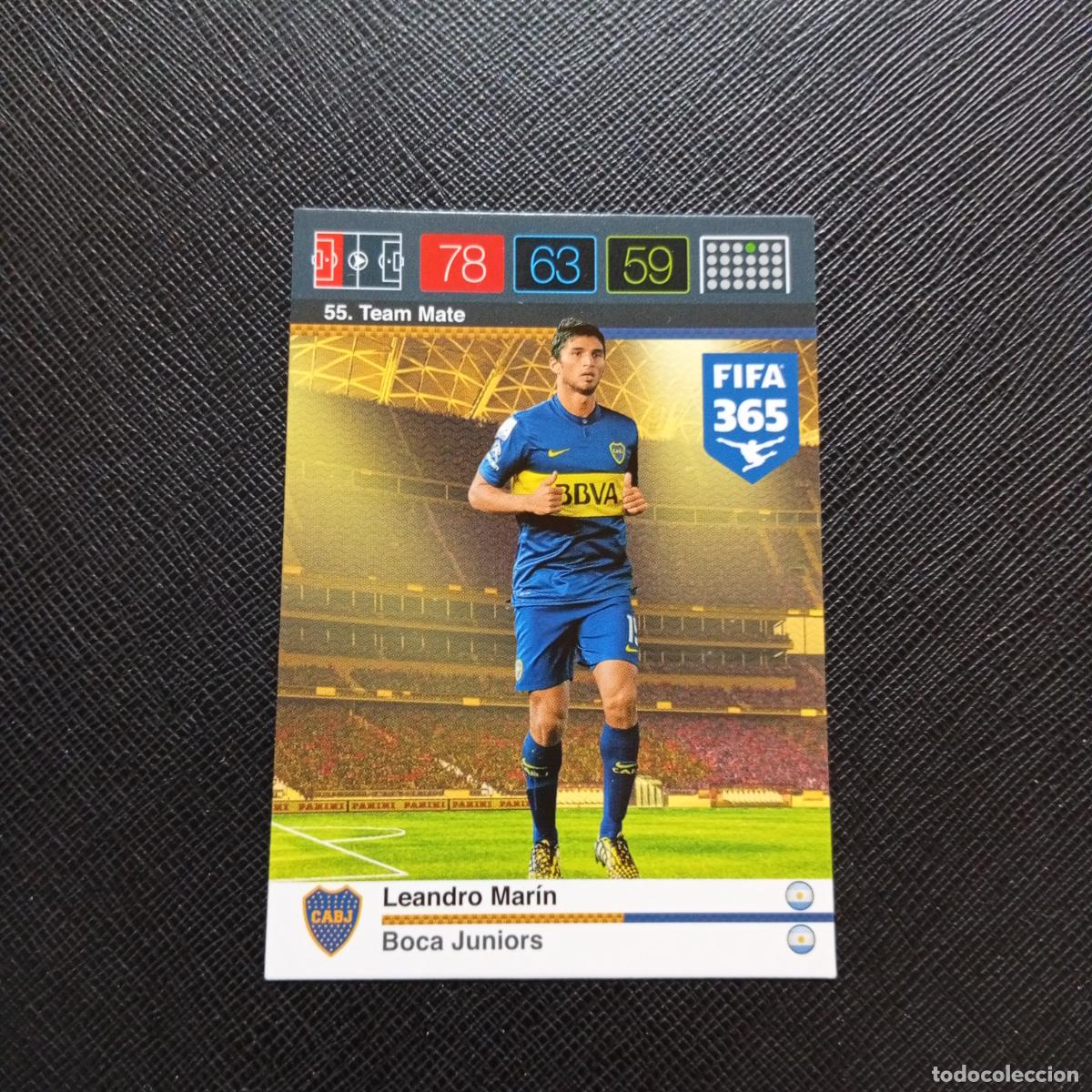 Cromos de F&uacute;tbol: 55 LEANDRO MARIN BOCA JUNIORS ADRENALYN 2015 2016 FIFA 365 CROMO FUTBOL 15 16 - A134 PG53