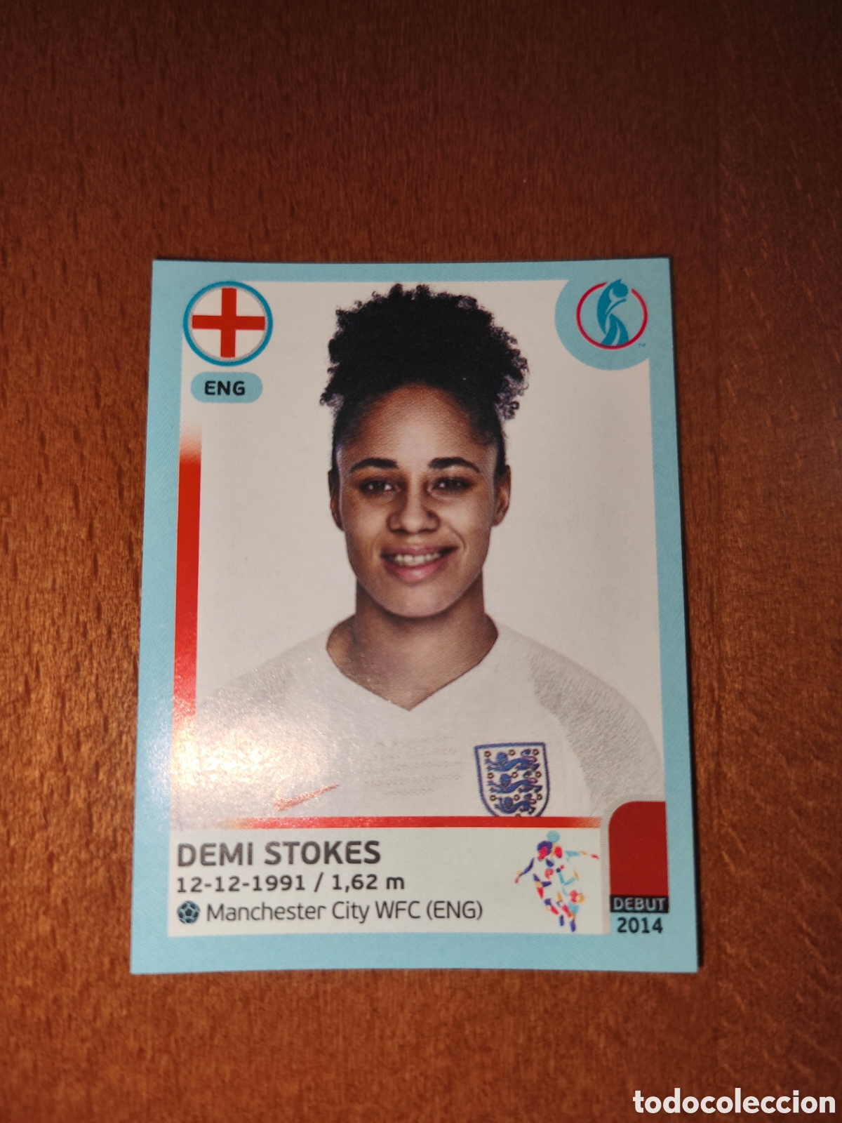 Cromos de F&uacute;tbol: Demi Stokes n&deg;39 Uefa Women's Euro 2022 Inglaterra