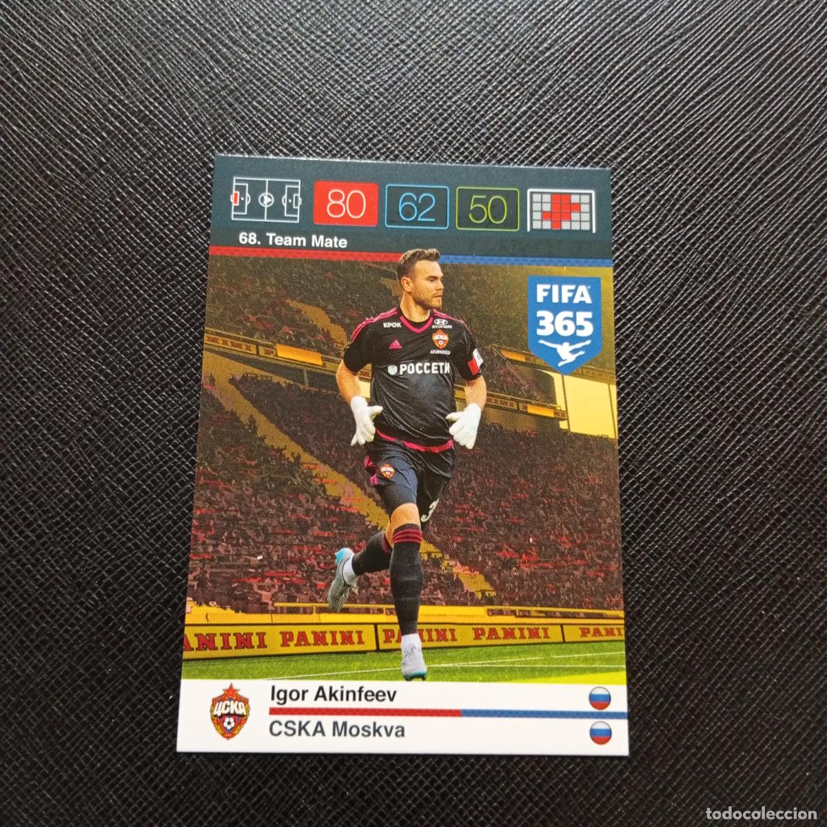 Cromos de F&uacute;tbol: 68 IGOR AKINFEEV CSKA MOSCU ADRENALYN 2015 2016 FIFA 365 CROMO FUTBOL 15 16 - A134 PG56