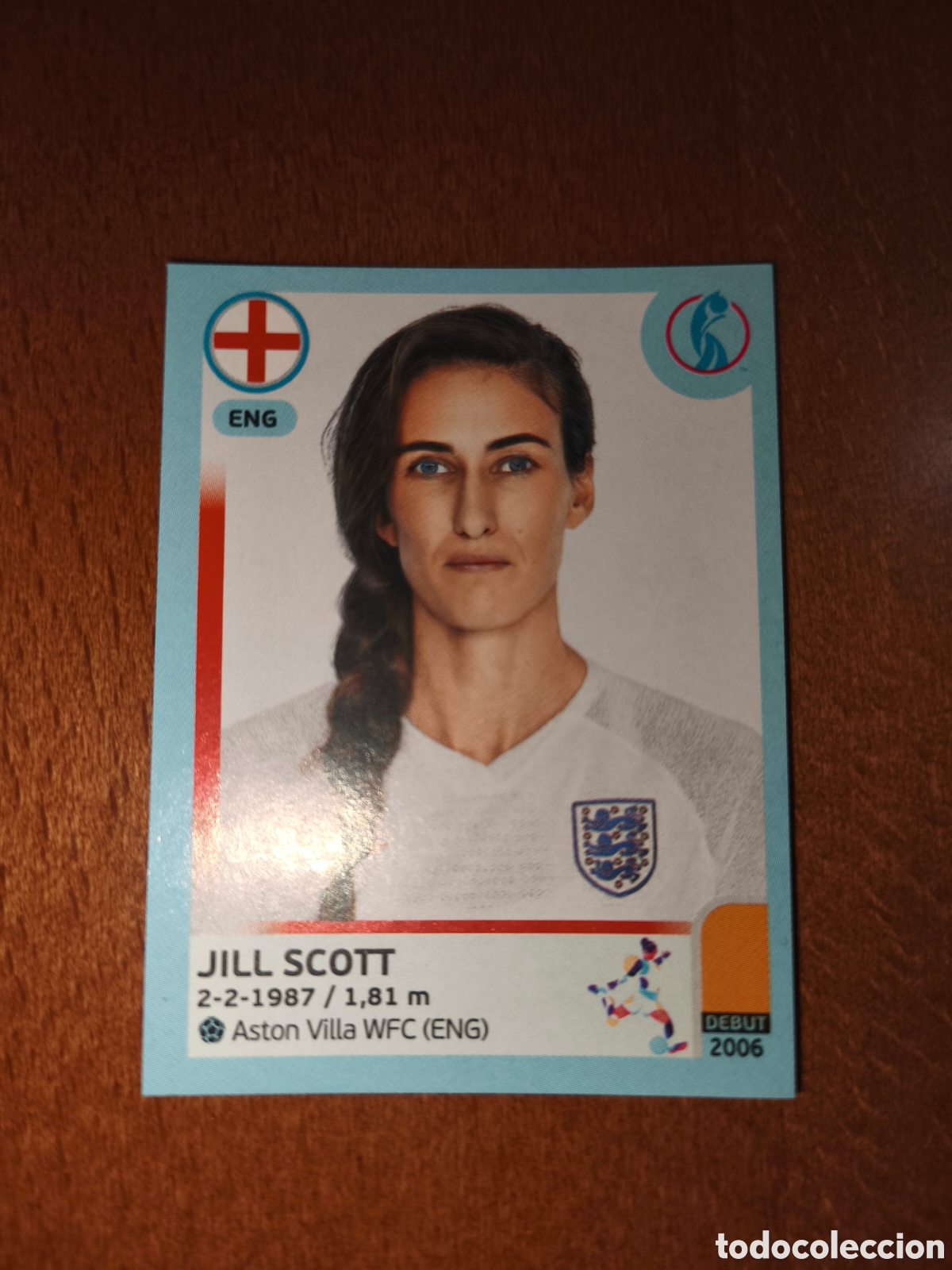 Cromos de F&uacute;tbol: Jill Scott n&deg;44 Uefa Women's Euro 2022 Inglaterra