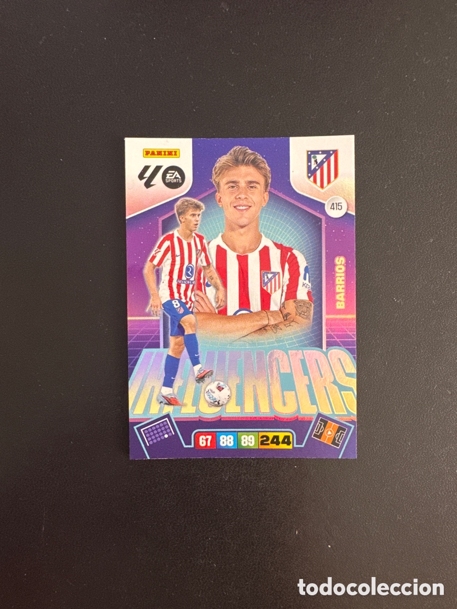 Cromos de F&uacute;tbol: BARRIOS INFLUENCERS NUMERO 415 ADRENALYN 2025 2026