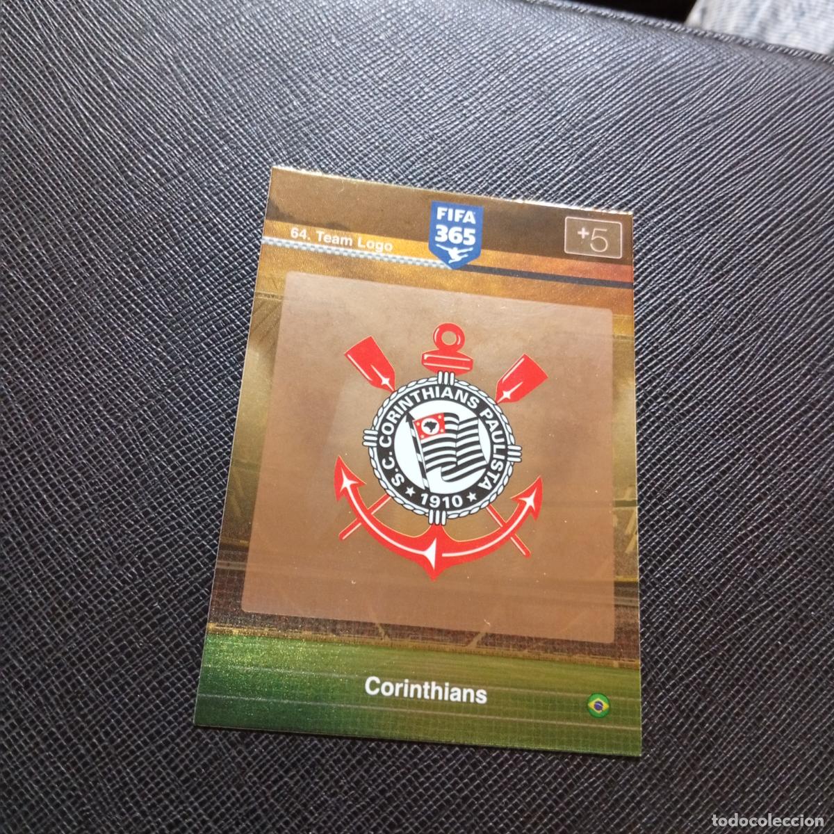 Cromos de F&uacute;tbol: 64 ESCUDO CORTINTHIANS ADRENALYN 2015 2016 FIFA 365 CROMO FUTBOL 15 16 - A91 PG2