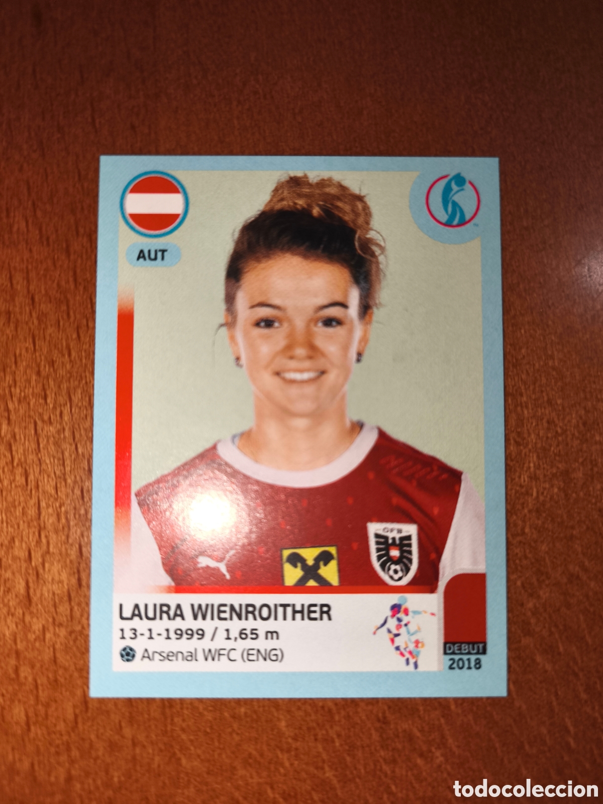 Cromos de F&uacute;tbol: Laura Wienroither n&deg;57 Uefa Women's Euro 2022 Austria