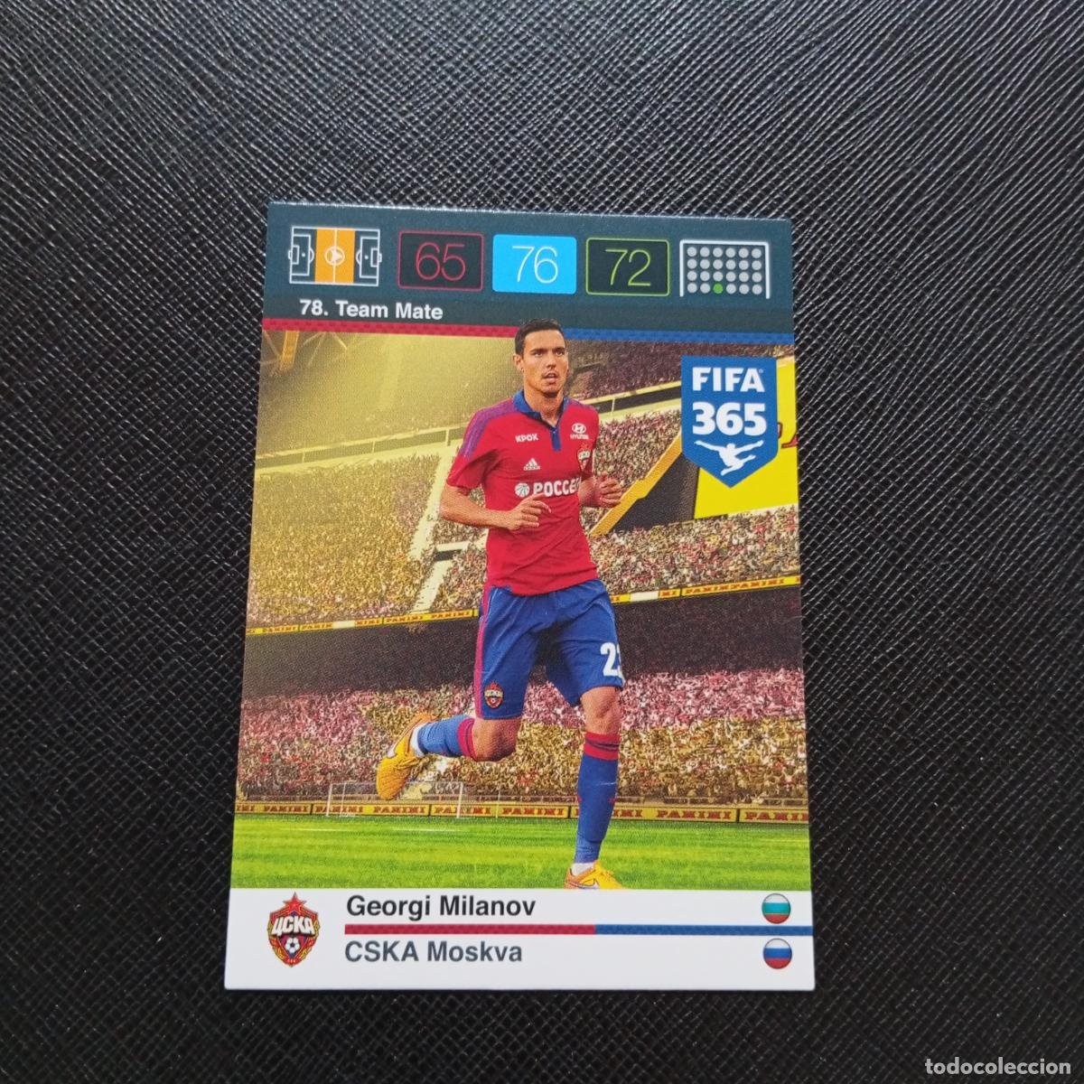 Cromos de F&uacute;tbol: 78 GEORGI MILANOV CSK MOSCU ADRENALYN 2015 2016 FIFA 365 CROMO FUTBOL 15 16 - A91 PG8