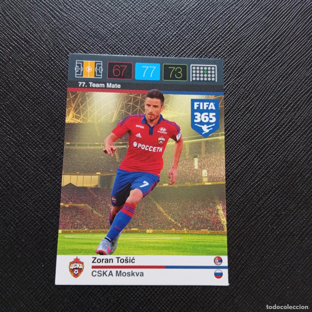 Cromos de F&uacute;tbol: 77 ZORAN TOSIC CSK MOSCU ADRENALYN 2015 2016 FIFA 365 CROMO FUTBOL 15 16 - A91 PG8