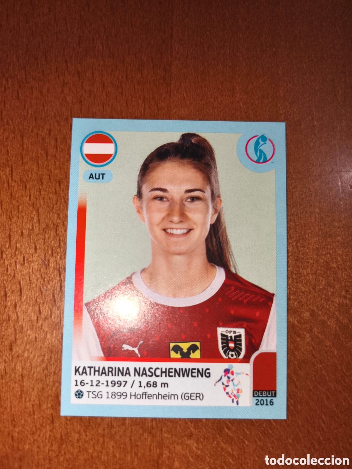 Cromos de F&uacute;tbol: Katharina Naschenweng n&deg;60 Uefa Women's Euro 2022 Austria