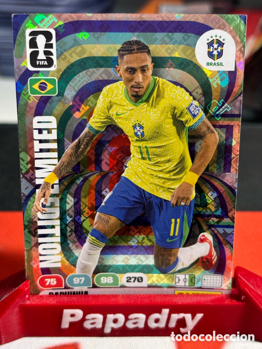 Cromos de F&uacute;tbol: Panini Adrenalyn XL FIFA World Cup 2026 Raphinha Limited Edition Brazil