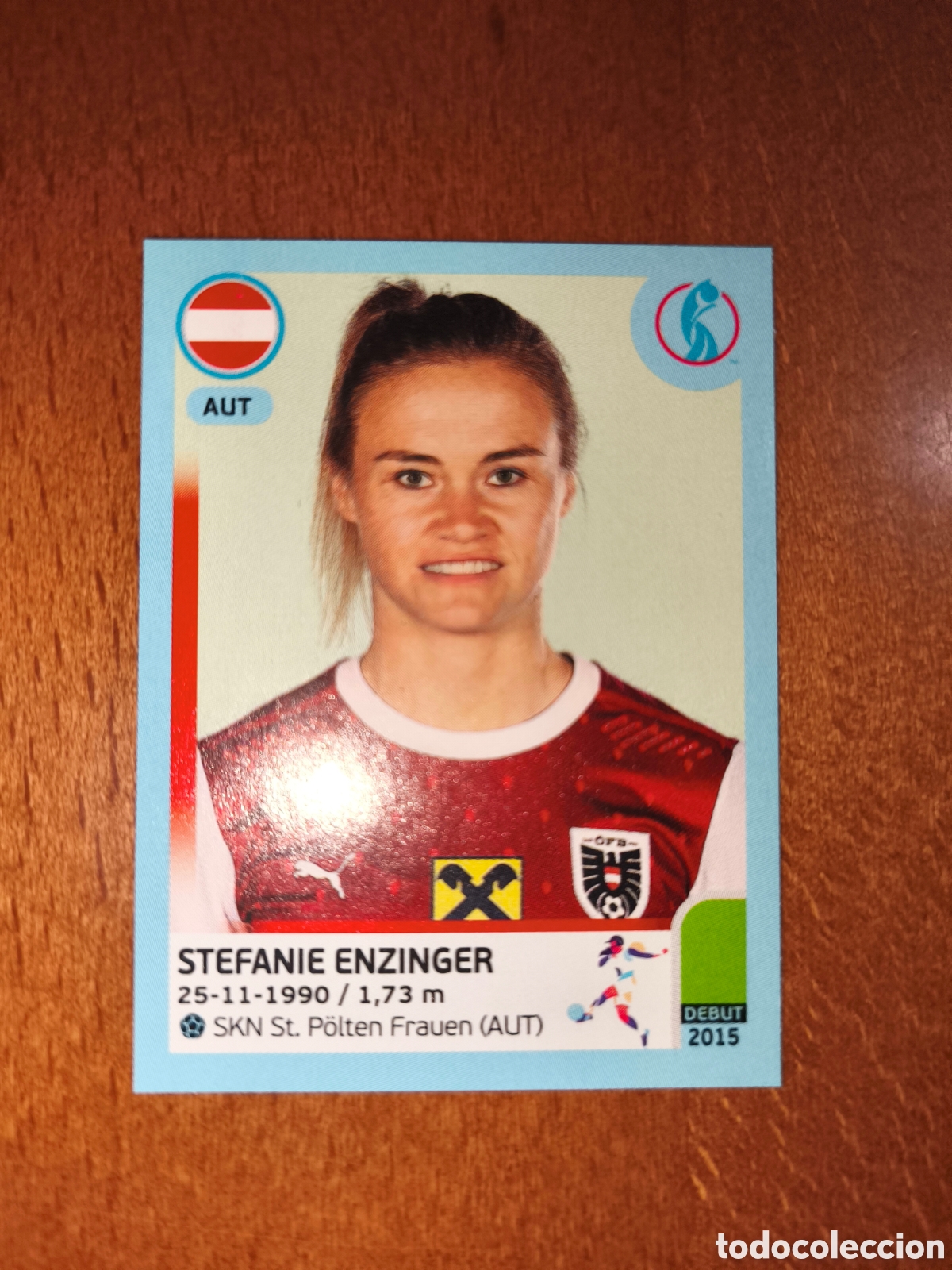 Cromos de F&uacute;tbol: Stefanie Enzinger n&deg;71 Uefa Women's Euro 2022 Austria