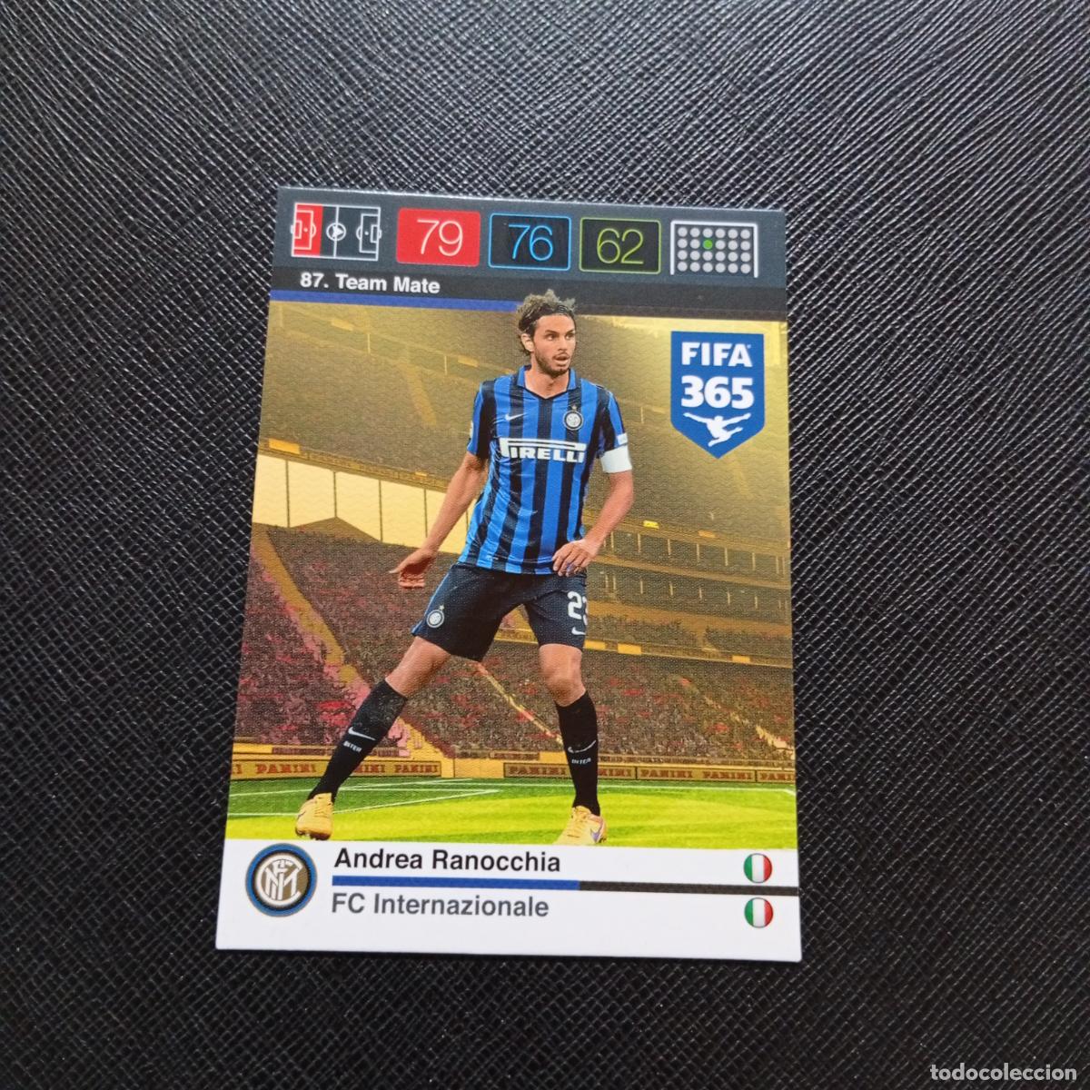 Cromos de F&uacute;tbol: 87 ANDREA RANOCCHIA INTER MILAN ADRENALYN 2015 2016 FIFA 365 CROMO FUTBOL 15 16 - A91 PG13