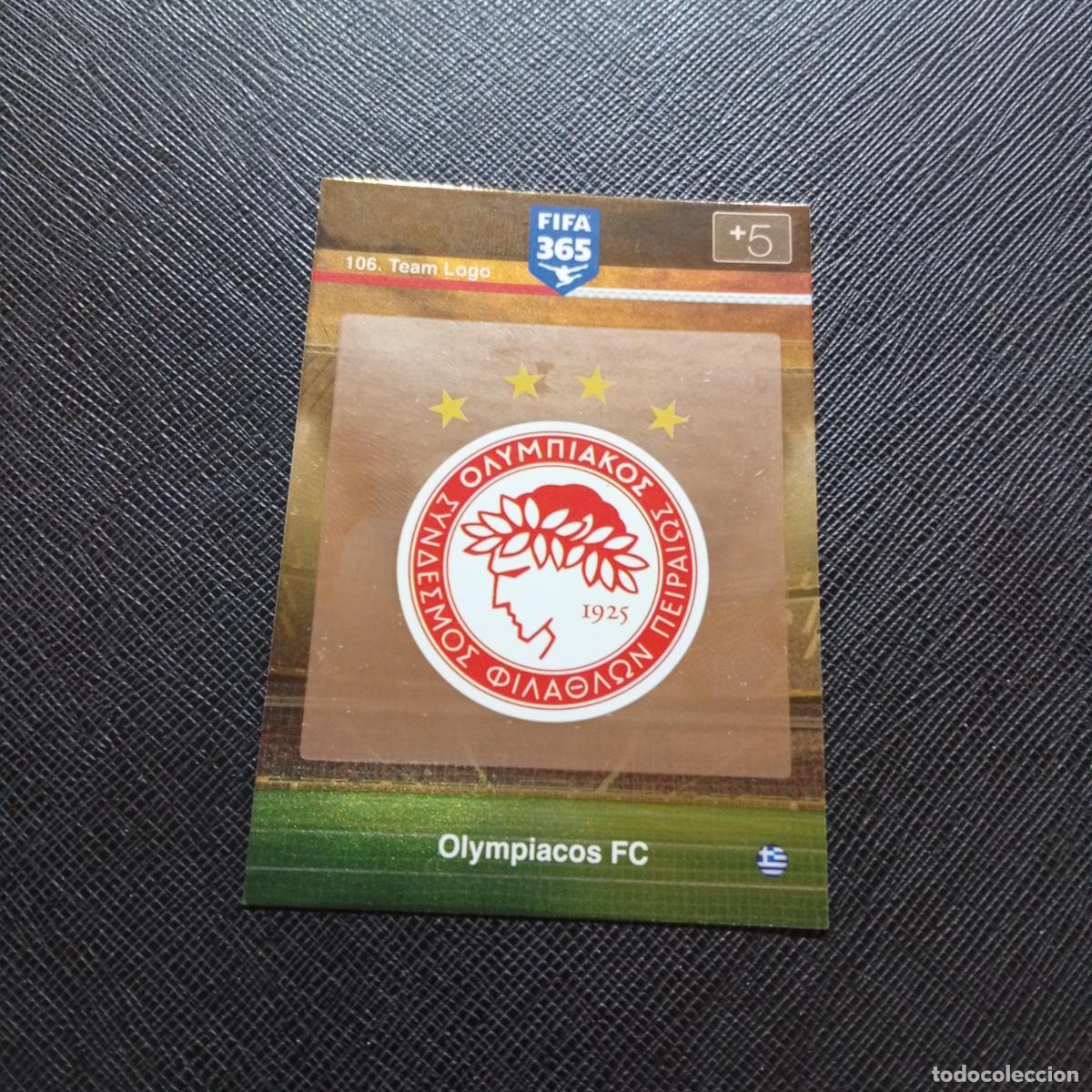 Football Stickers: 106 ESCUDO OLYMPIACOS ADRENALYN 2015 2016 FIFA 365 CROMO FUTBOL 15 16 - A91 PG15