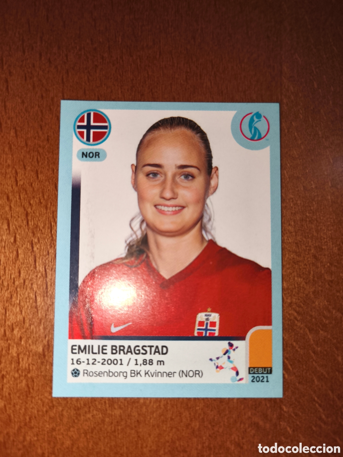 Figurine di Calcio: Emilie Bragstad n&deg;88 Uefa Women's Euro 2022 Noruega