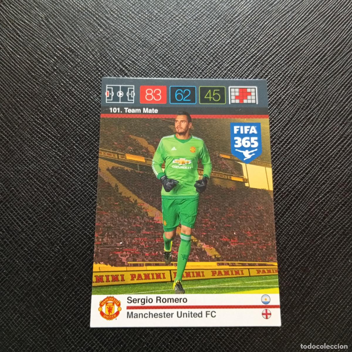 Cromos de F&uacute;tbol: 101 SERGIO ROMERO MANCHESTER UNITED ADRENALYN 2015 2016 FIFA 365 CROMO FUTBOL 15 16 - A91 PG17