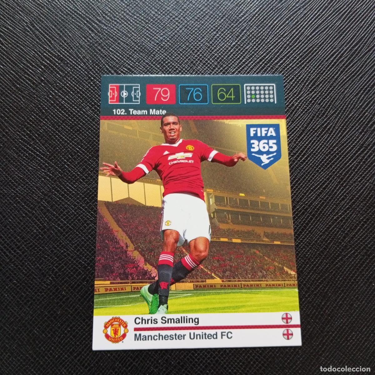 Cromos de F&uacute;tbol: 102 CHRIS SMAILLING MANCHESTER UNITED ADRENALYN 2015 2016 FIFA 365 CROMO FUTBOL 15 16 - A91 PG18