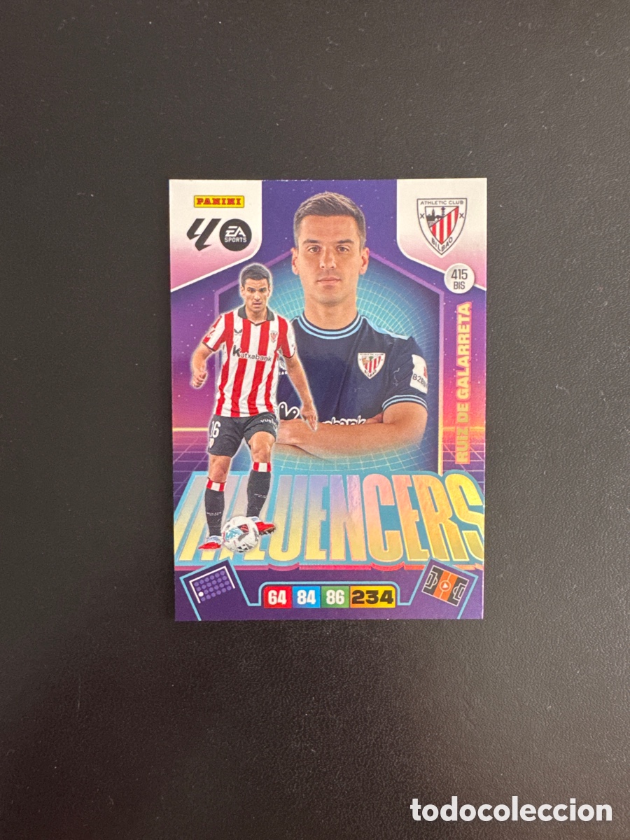 Cromos de F&uacute;tbol: EUIZ DE GALARRETA INFLUENCERS NUMERO 415 BIS ADRENALYN 2025 2026