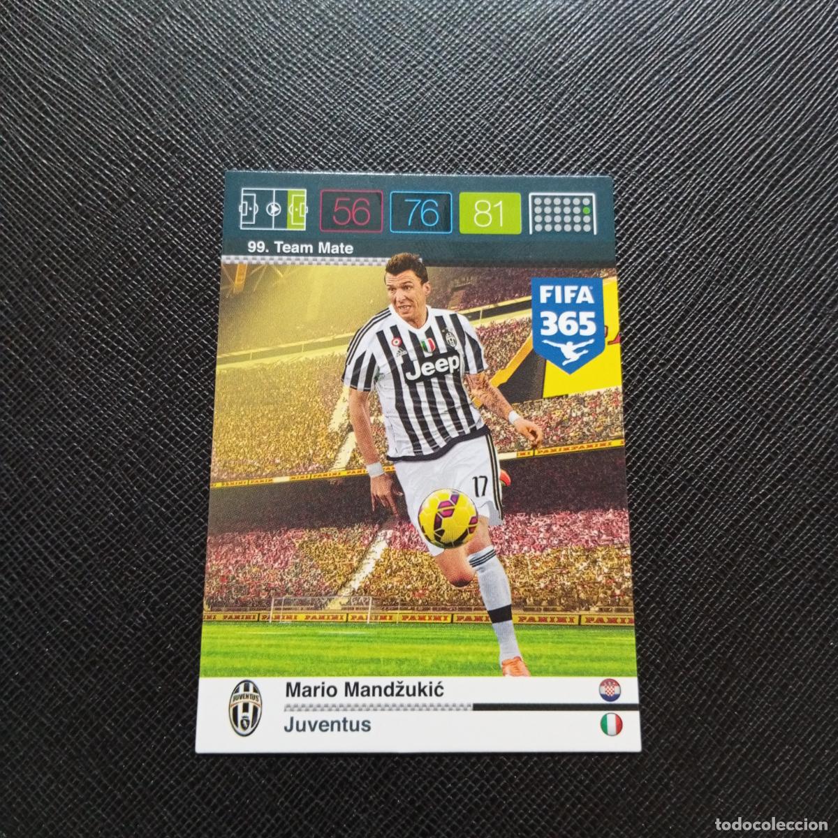 Cromos de F&uacute;tbol: 99 MARIO MANDZUKIC JUVENTUS ADRENALYN 2015 2016 FIFA 365 CROMO FUTBOL 15 16 - A91 PG18
