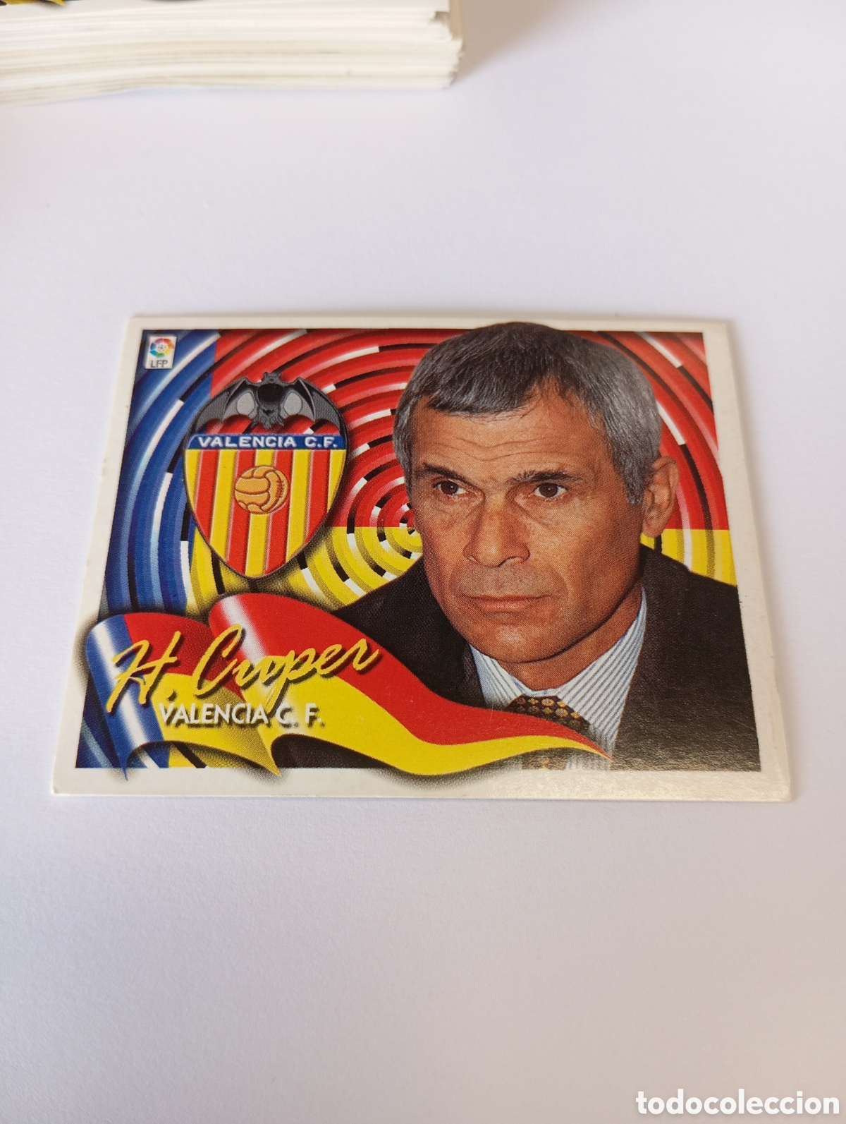 Cromos de F&uacute;tbol: ENTRENADOR H&Eacute;CTOR CUPER Valencia LIGA ESTE 2000 2001 PANINI 00 01 NUEVO SIN PEGAR
