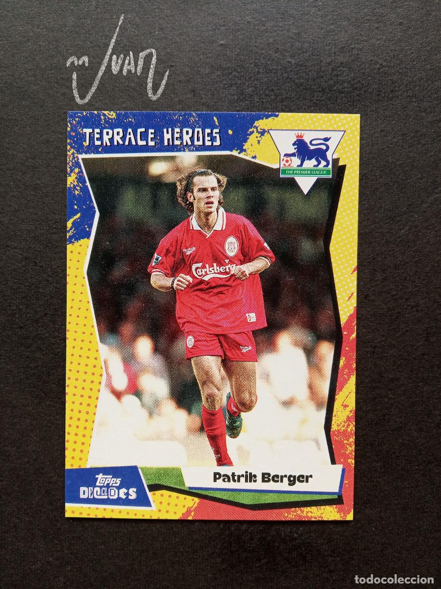 Cromos de F&uacute;tbol: TERRACE HEROES PATRICK BERGER LIVERPOOL FC REPUBLICA CHECA ⚽ TOPPS &reg; DECADES 1990's PREMIER 2025 25