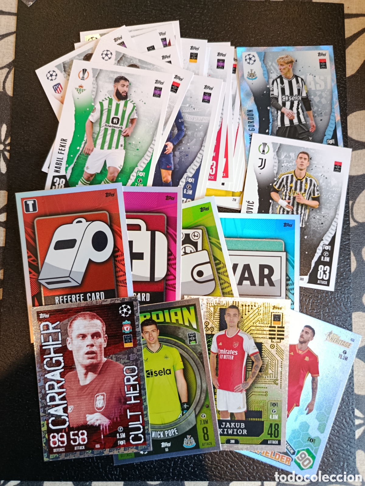 Cromos de F&uacute;tbol: Lote 35 cromos TOPPS MATCH ATTAX UEFA CHAMPIONS EURO 22/23