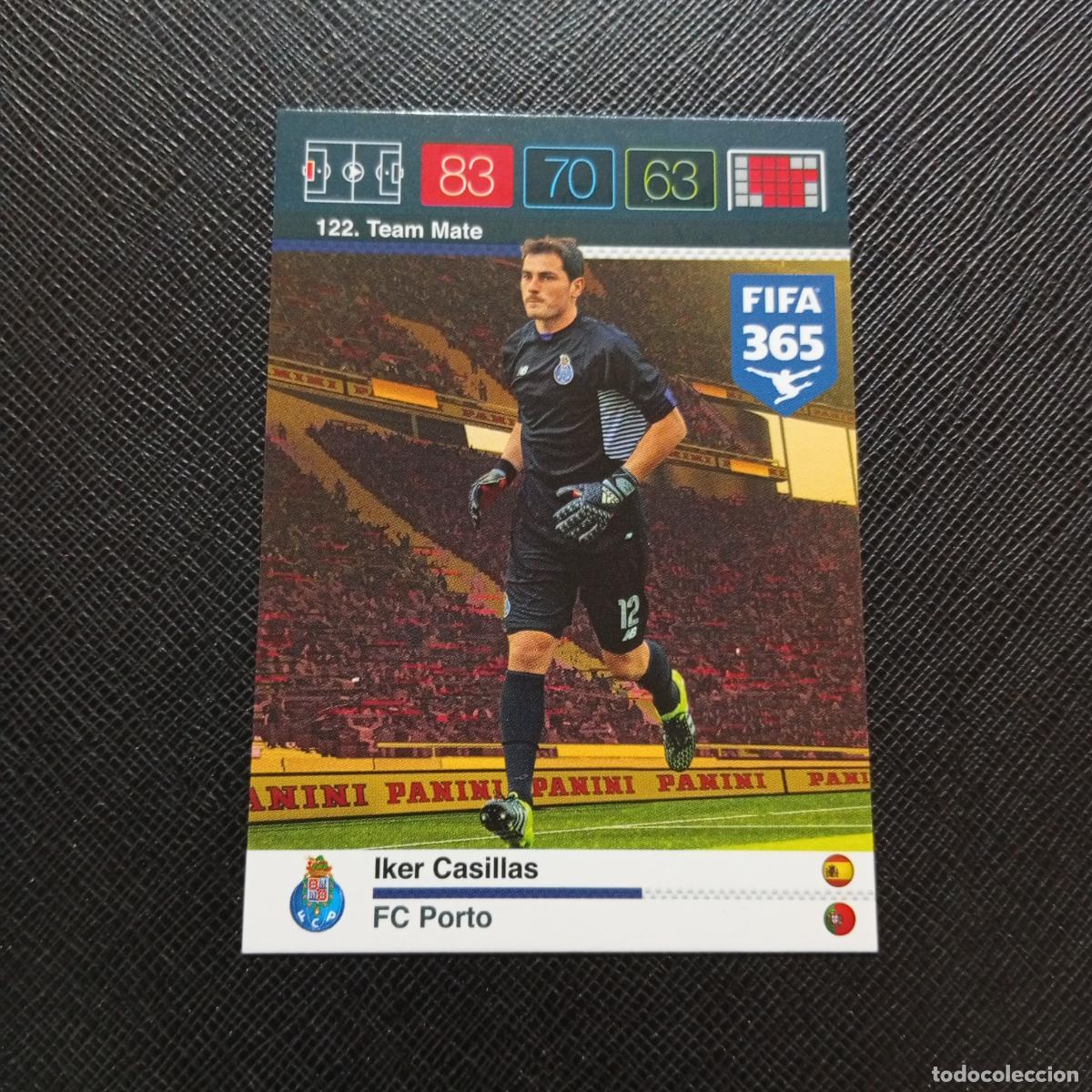 Fu&szlig;ball-Sticker: 122 IKER CASILLAS OPORTO PORTO ADRENALYN 2015 2016 FIFA 365 CROMO FUTBOL 15 16 - A91 PG25