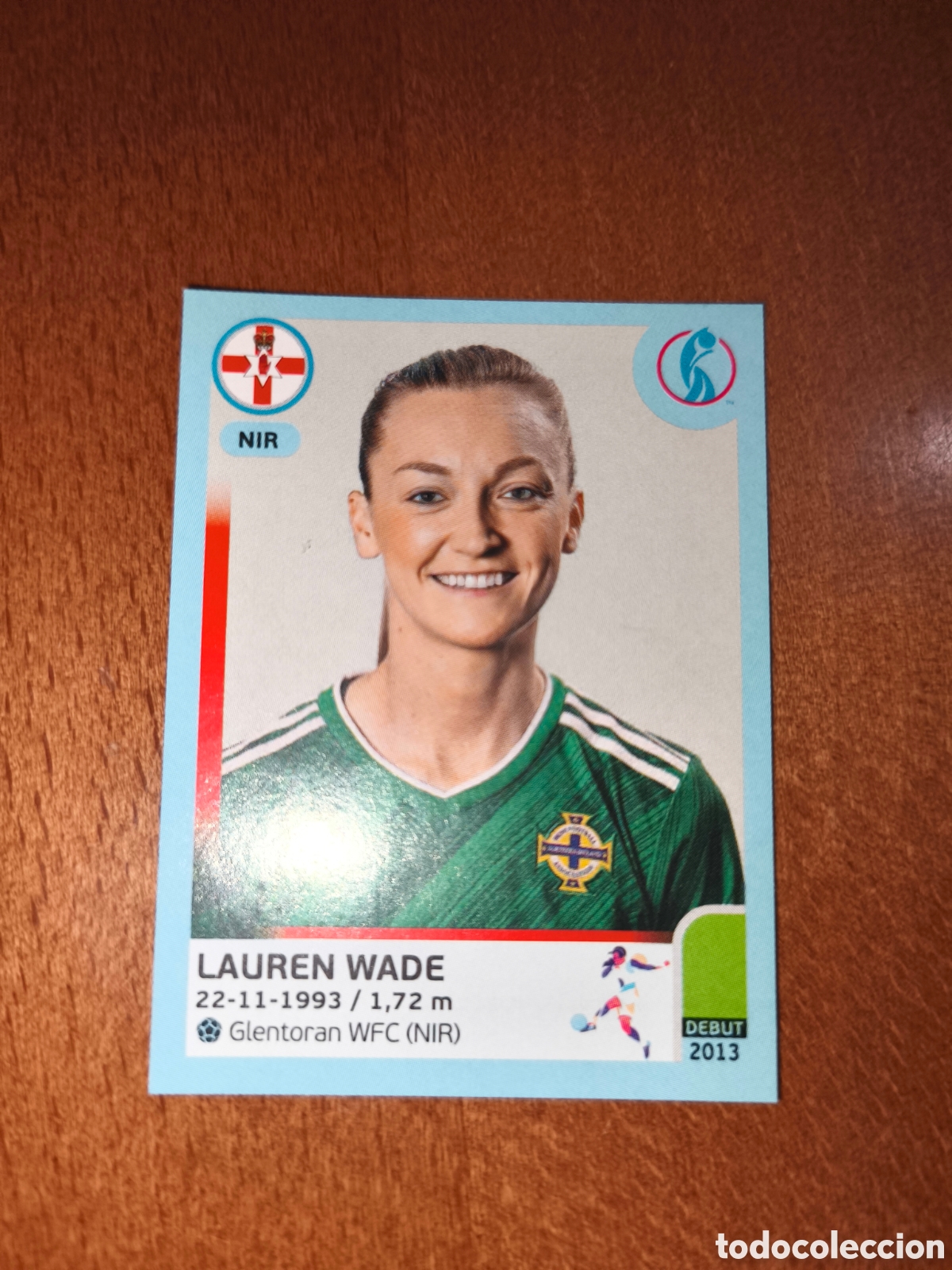 Football Stickers: Lauren Wade n&deg;112 Uefa Women's Euro 2022 Irlanda Del Norte