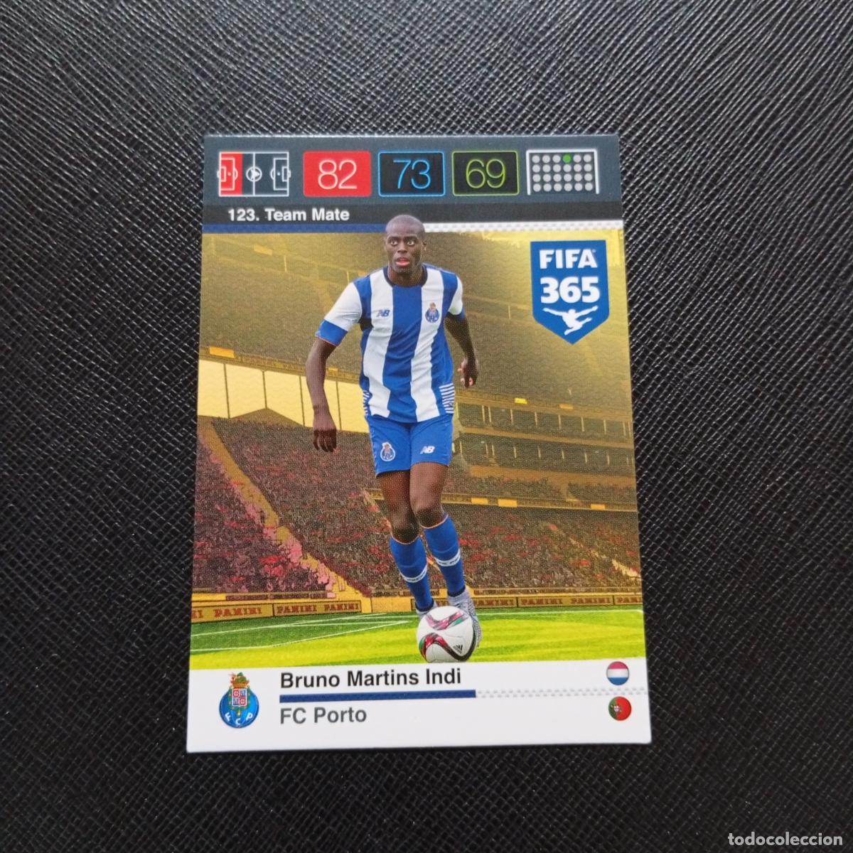 Football Stickers: 123 BRUNO MARTINS INDI OPORTO PORTO ADRENALYN 2015 2016 FIFA 365 CROMO FUTBOL 15 16 - A91 PG25