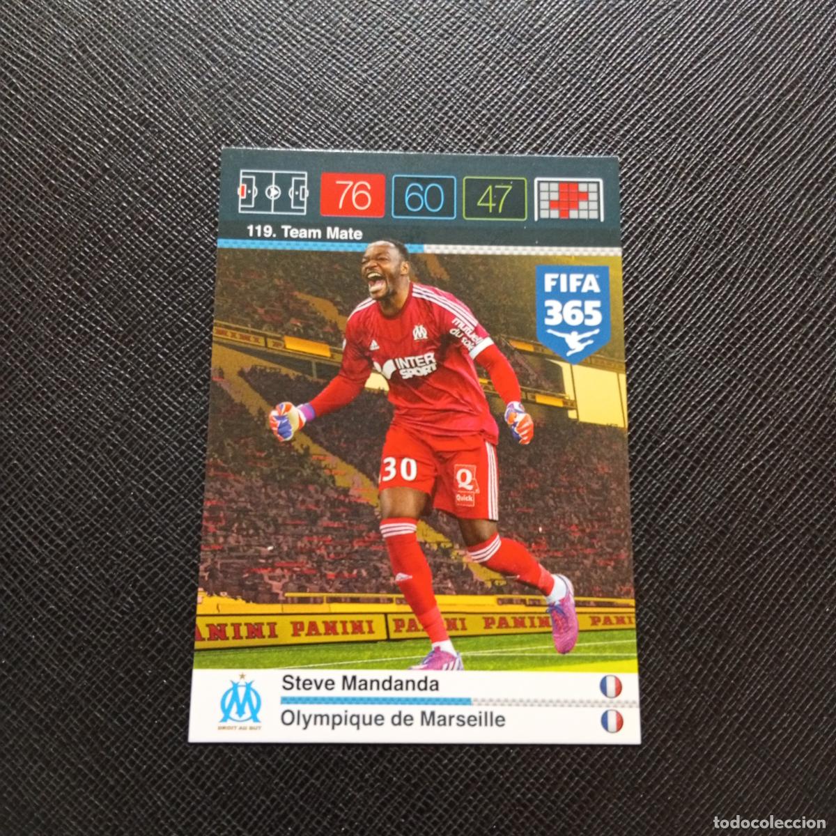 Cromos de F&uacute;tbol: 119 MANDANDA MARSELLA ADRENALYN 2015 2016 FIFA 365 CROMO FUTBOL 15 16 - A91 PG28